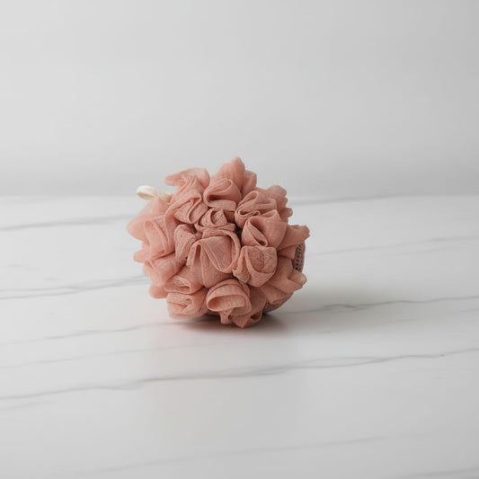 Spugna Doccia Doppio Tessuto - Rosa