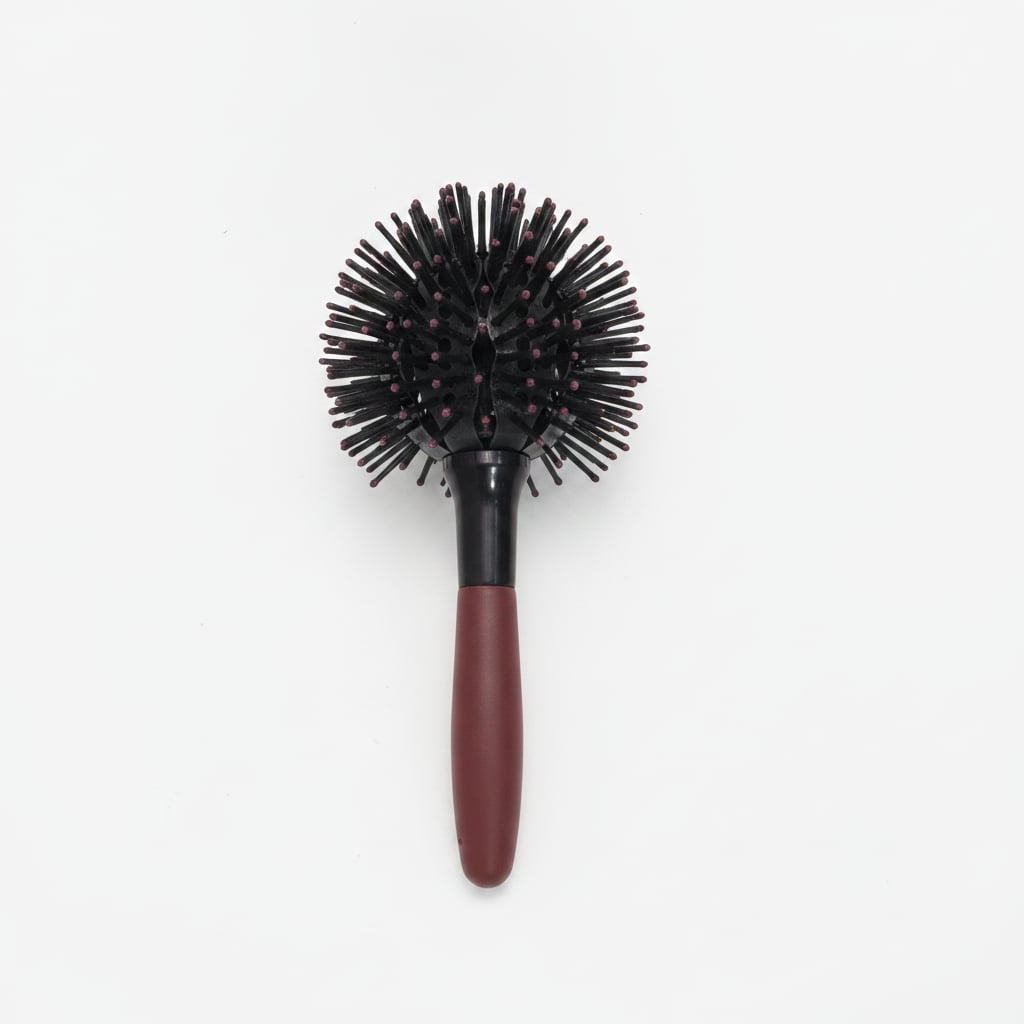 Spherical Curling Brush - Red
