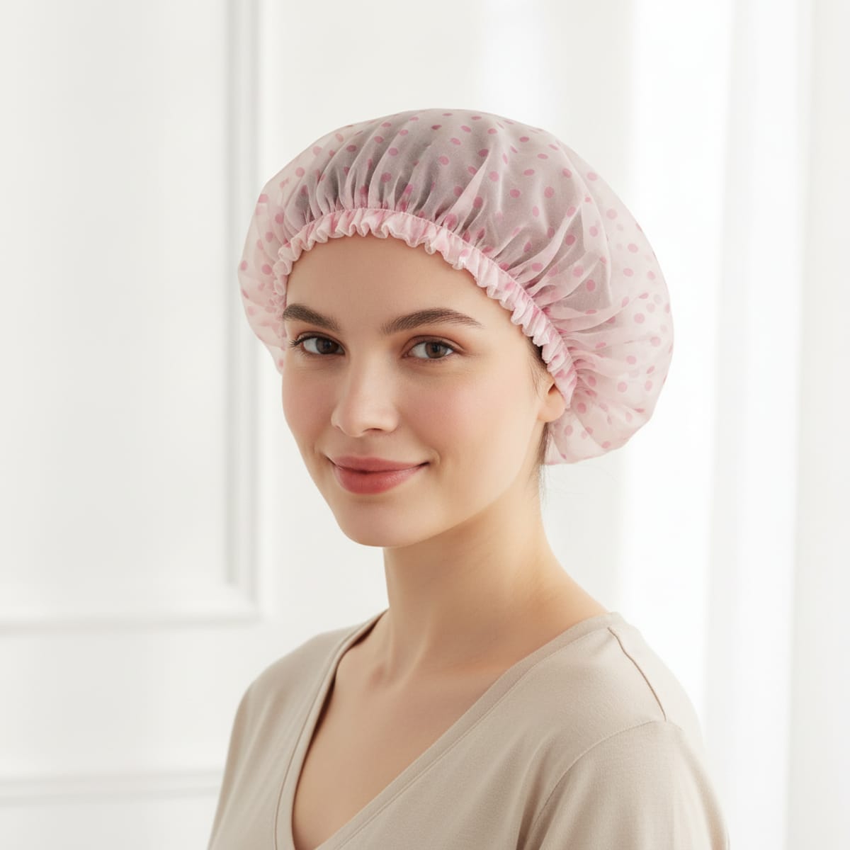 Waterproof shower cap - Pink