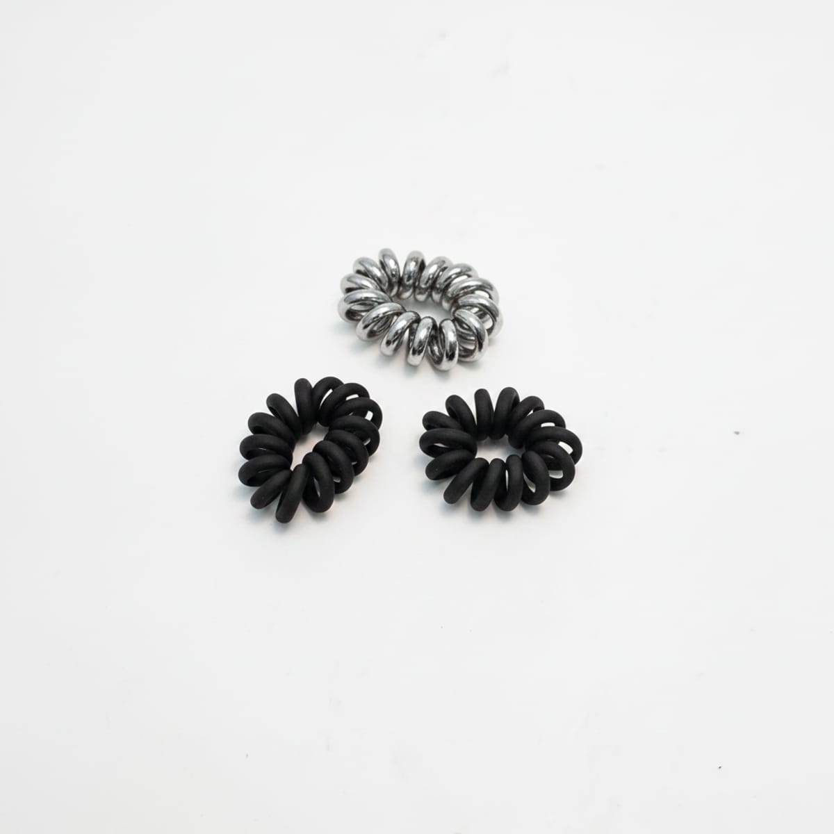 Set 4 elastici ricci soft - Nero