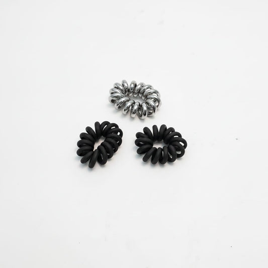 Set 4 elastici ricci soft - Nero