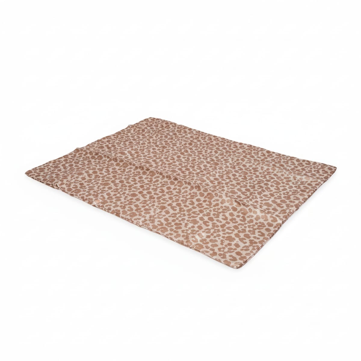 Elegant Satin Leopard Print Pillowcase - Pink