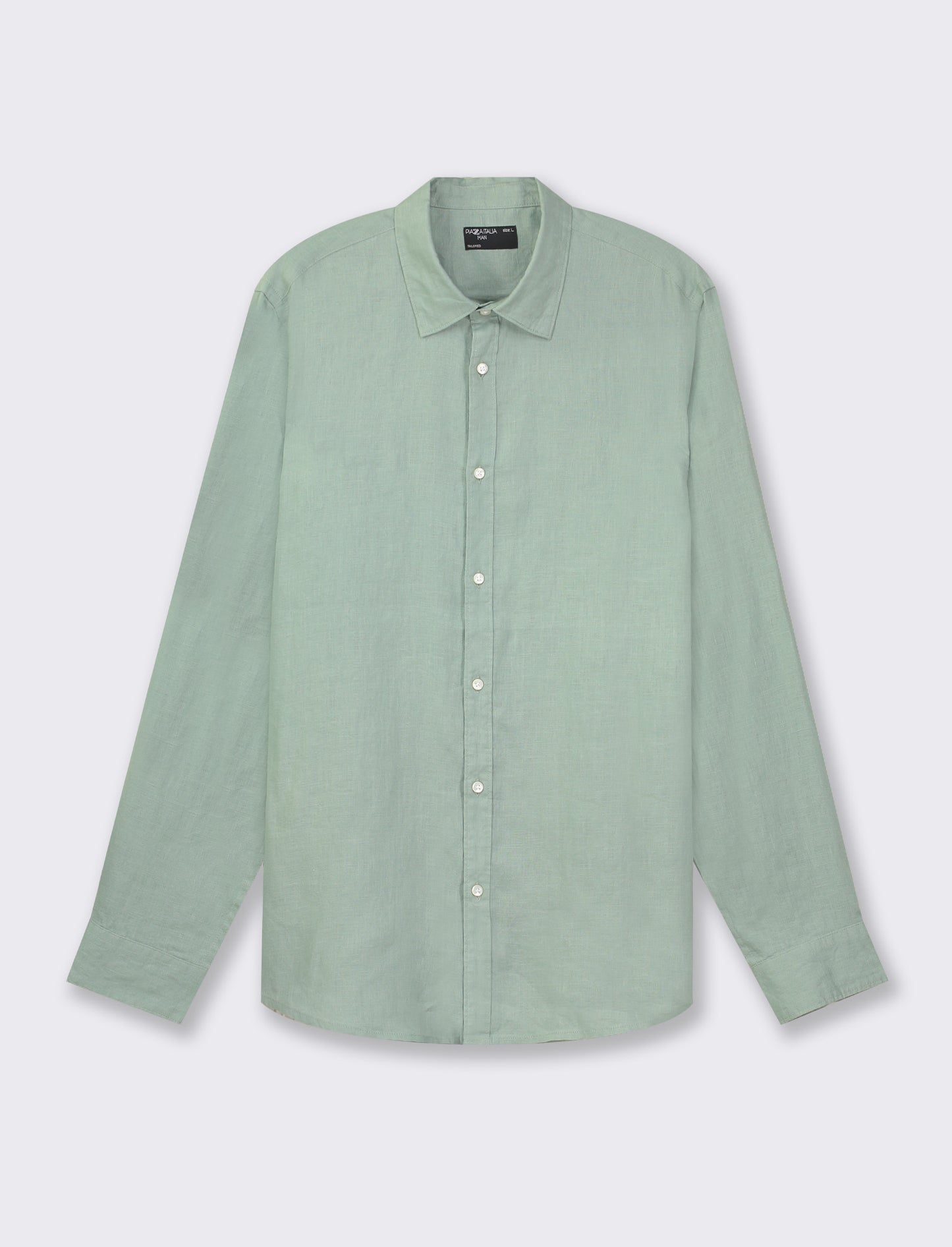 Camicia 100% lino - Verde salvia