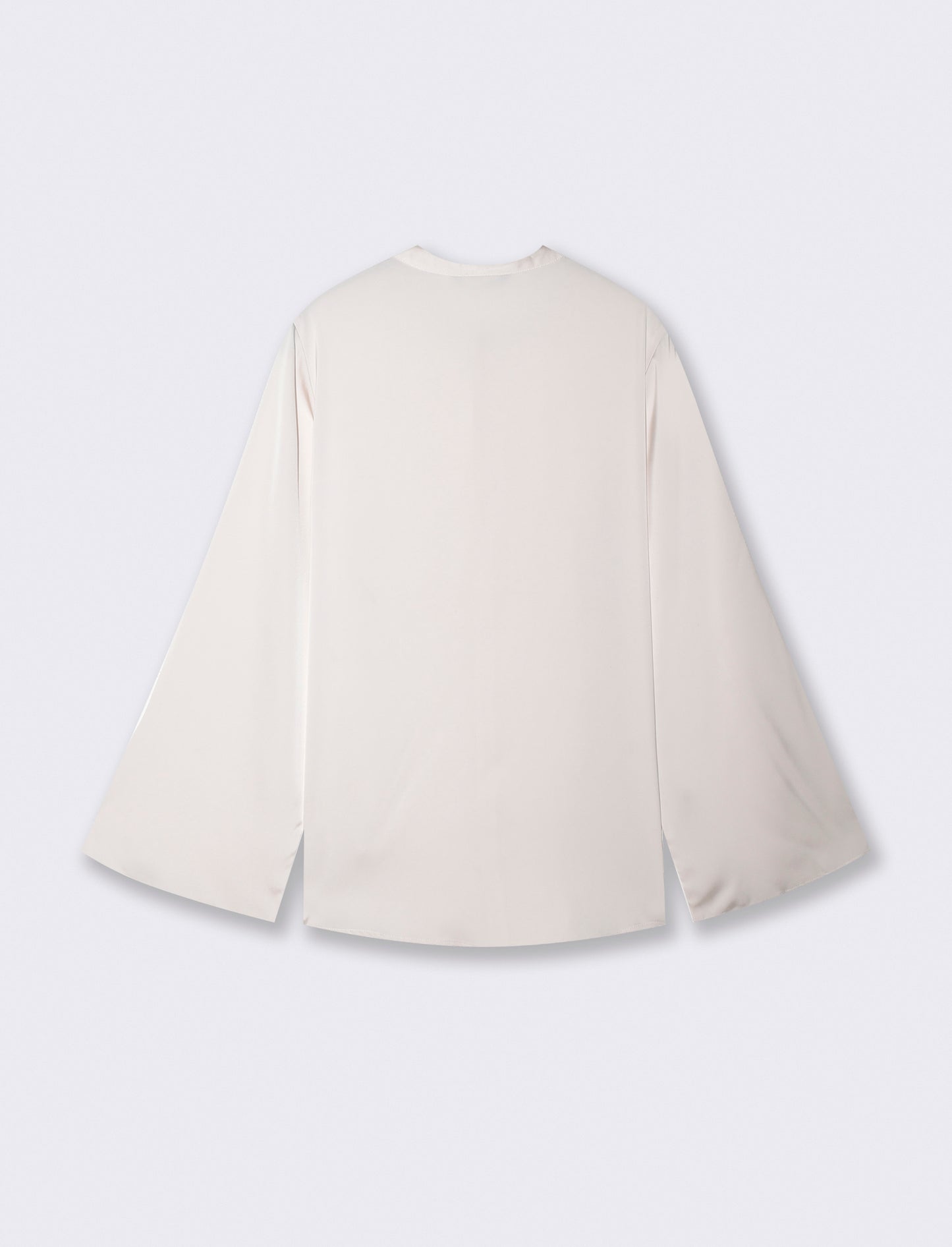 Casacca collo coreano con scollo a goccia - Avorio