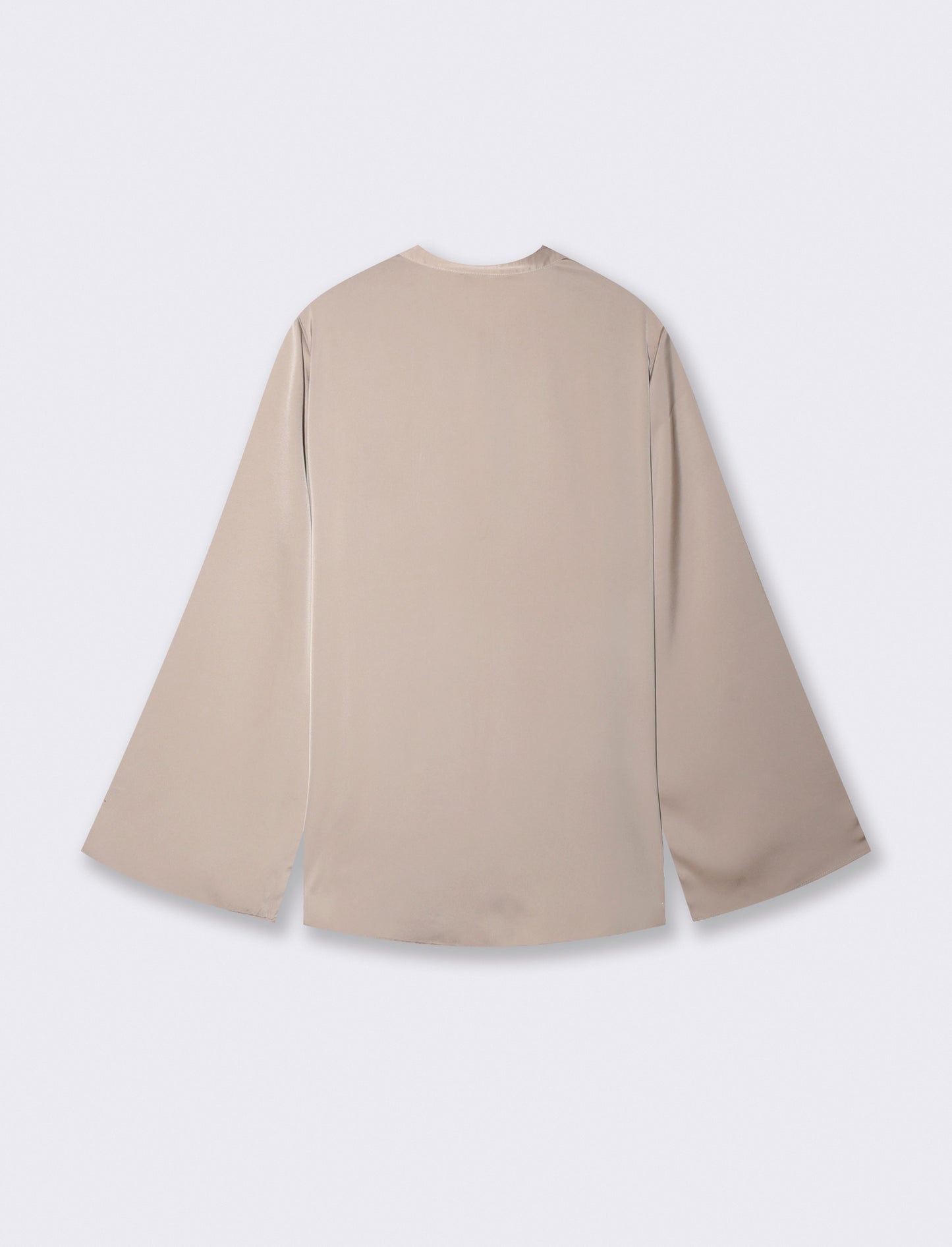 Casacca collo coreano con scollo a goccia - Beige