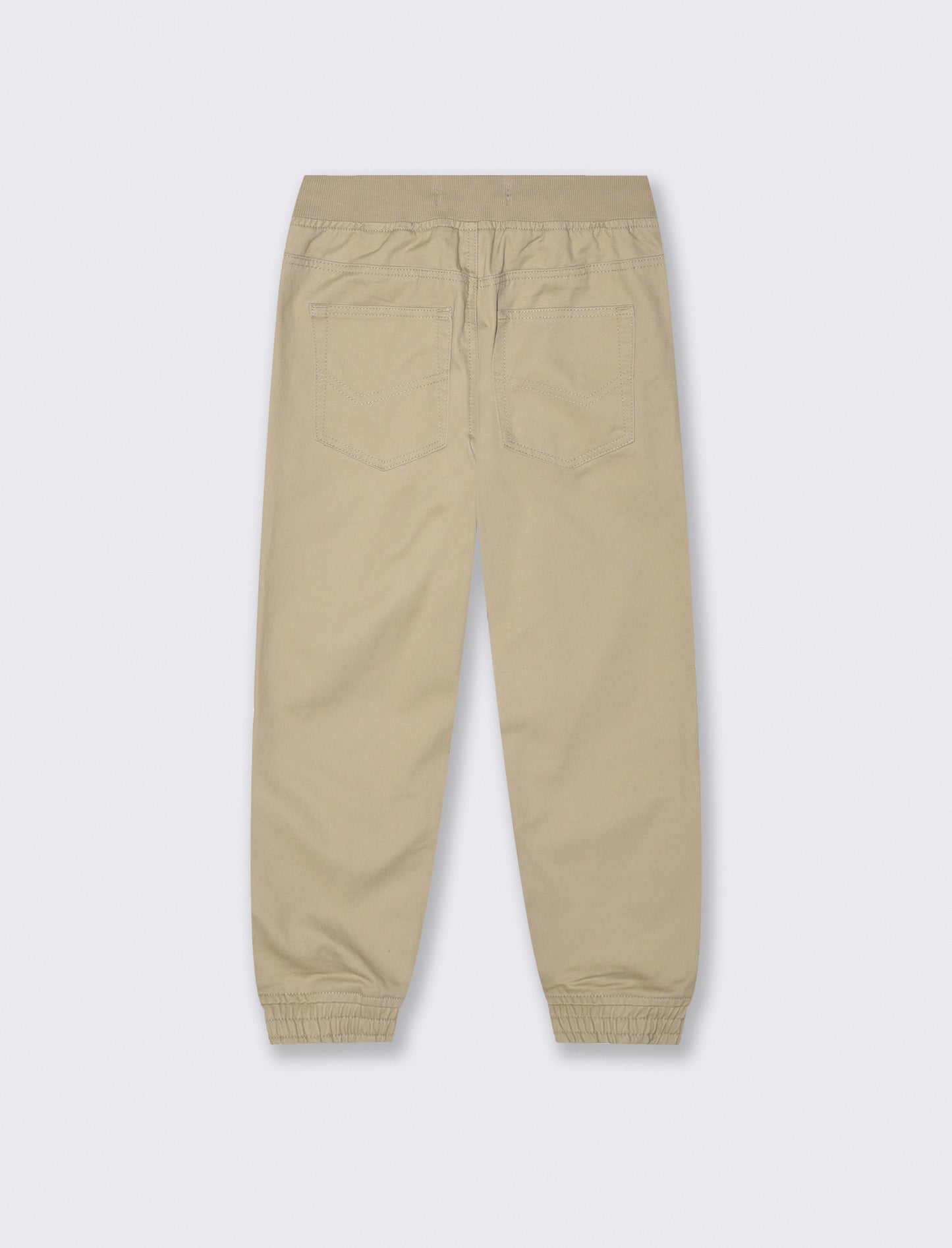 Pantaloni Jogger in Cotone con Coulisse - Beige