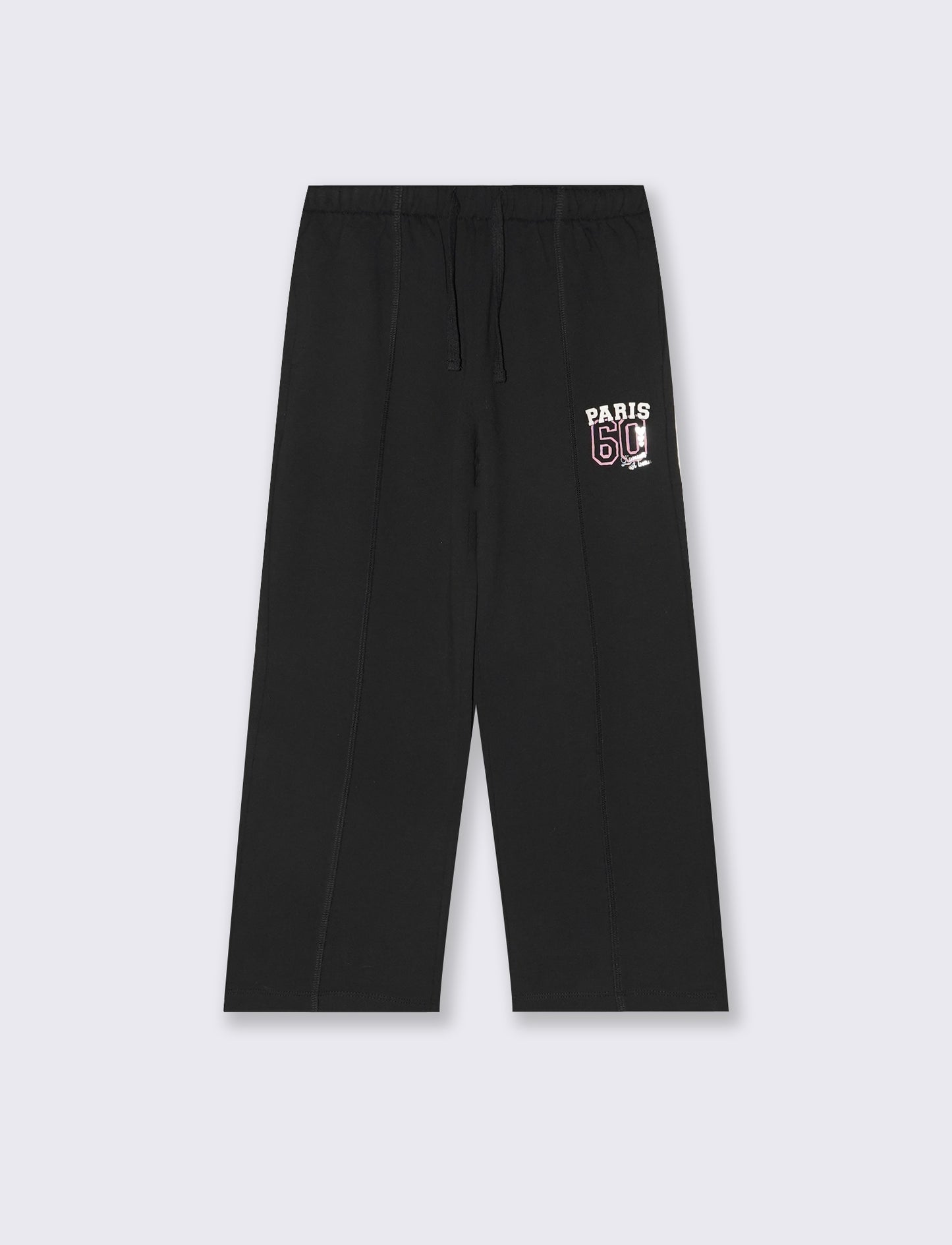 Pantafitness Jogger in Cotone per Bambina - Nero