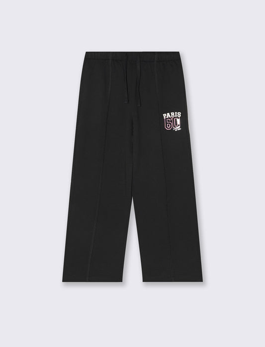 Pantafitness Jogger in Cotone per Bambina - Nero
