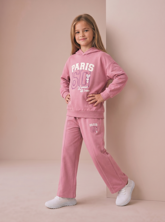 Pantafitness Jogger in Cotone per Bambina - Rosa candy
