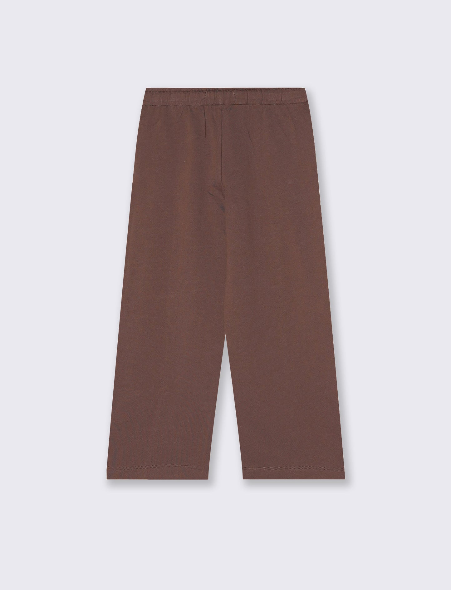 Pantafitness Jogger in Cotone per Bambina - Marrone cioccolato