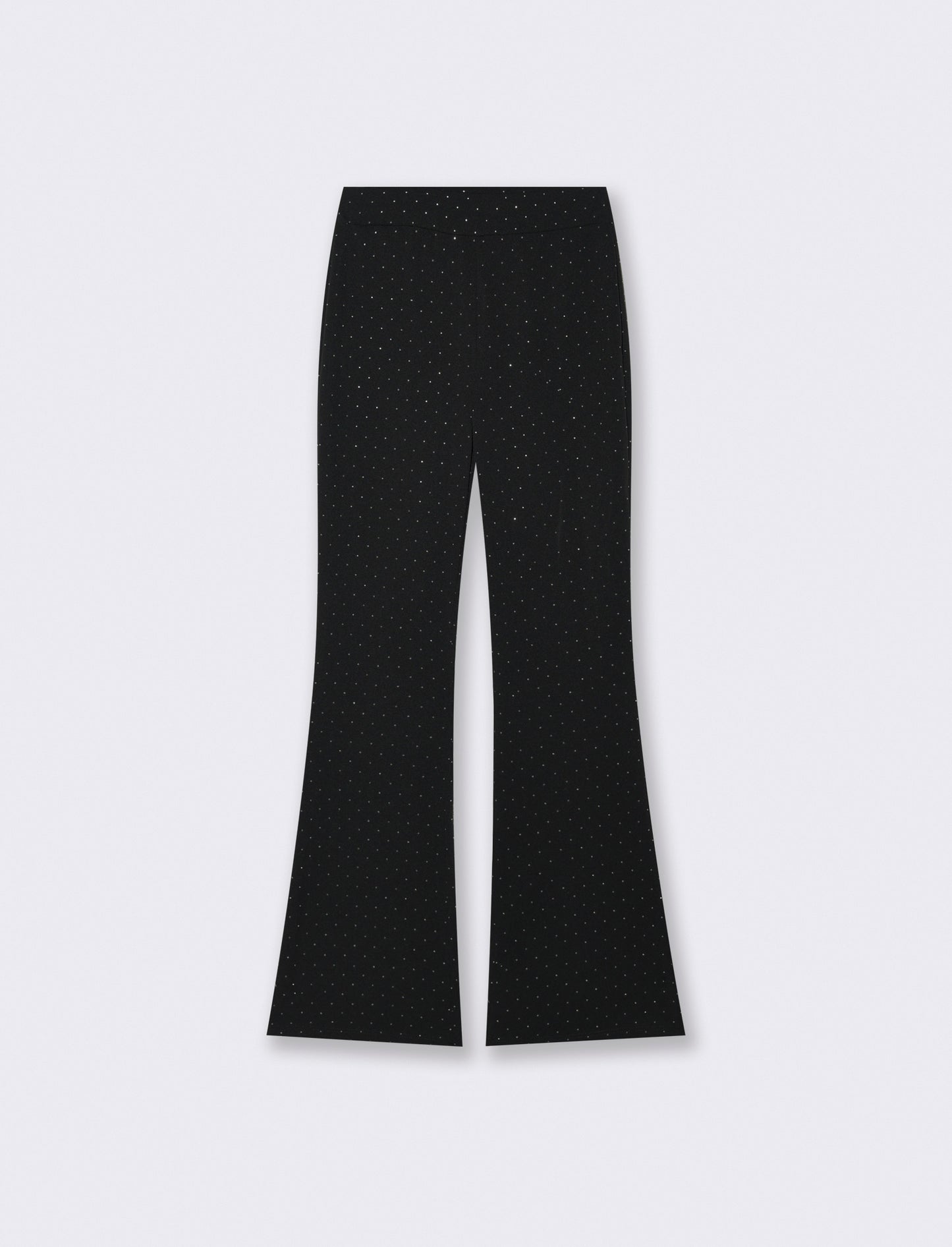 Pantalone strass zampa - Nero