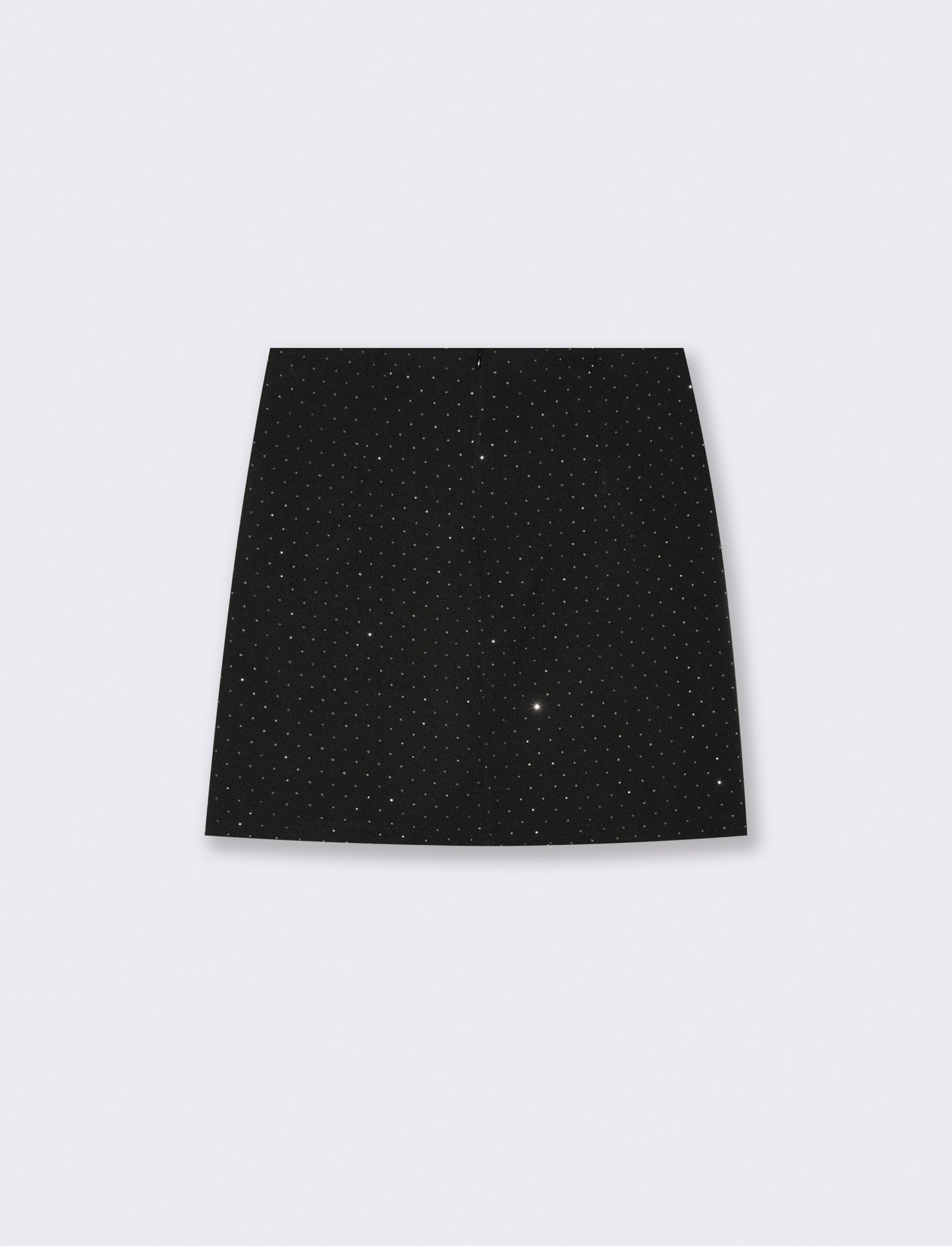 Gonna corta con strass - Nero