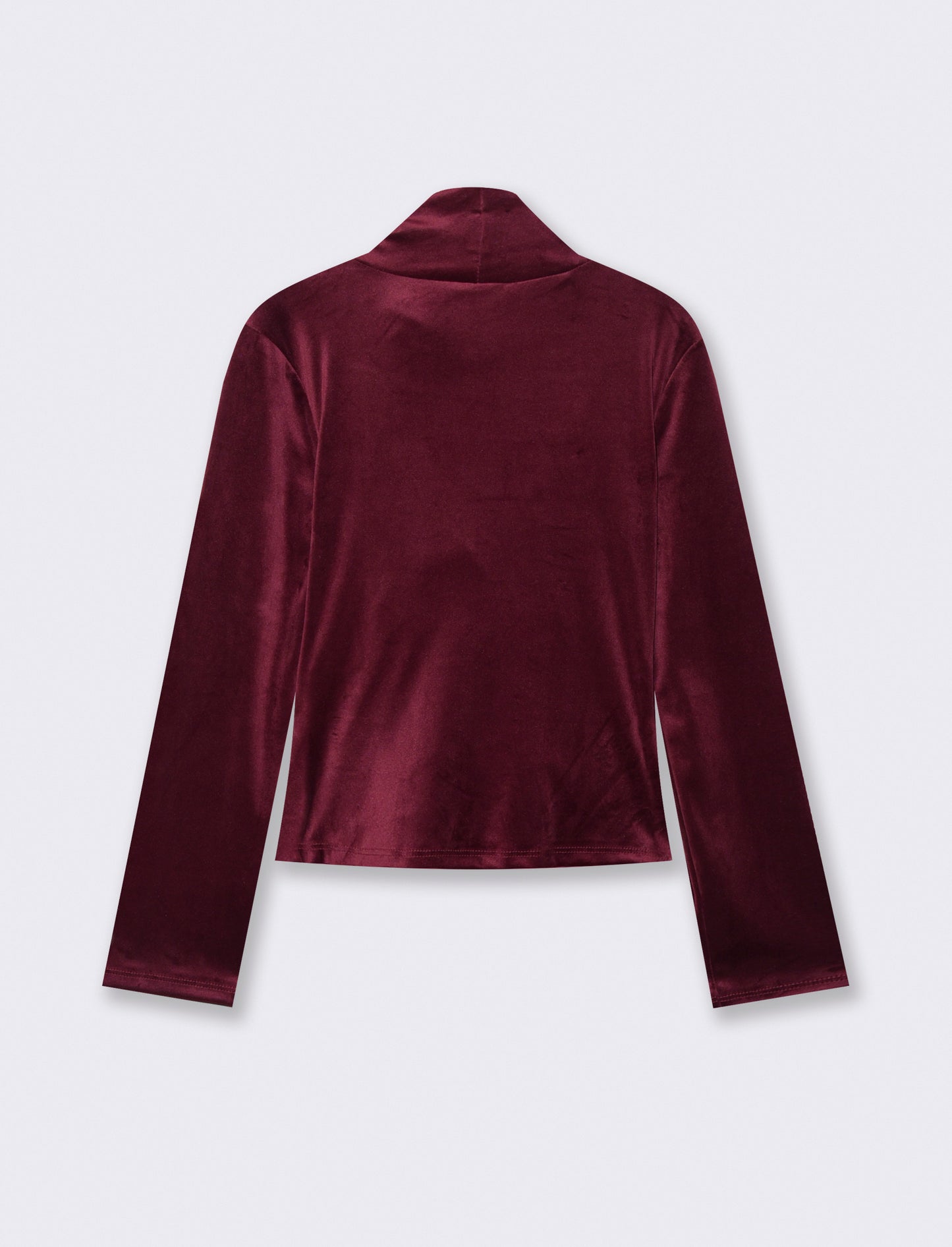 Tshirt manica lunga in ciniglia - Bordeaux