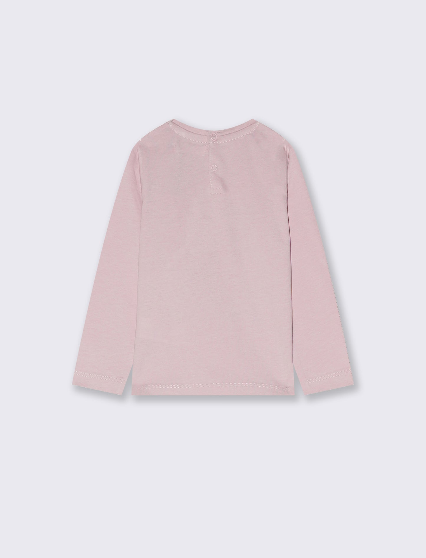 Long sleeve T-shirt with colorful print - Pink