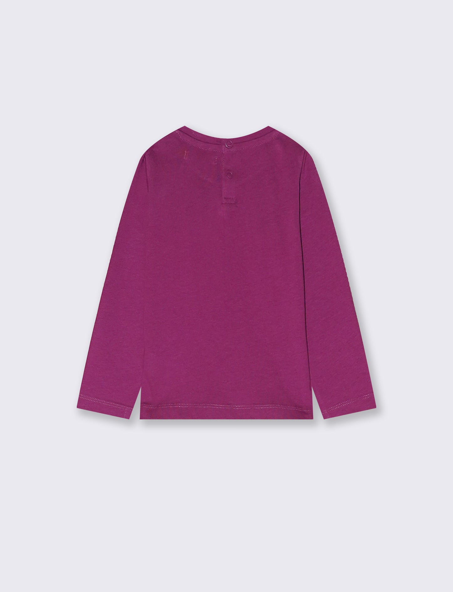 T-shirt manica lunga con stampa colorata - Fuxia azalea
