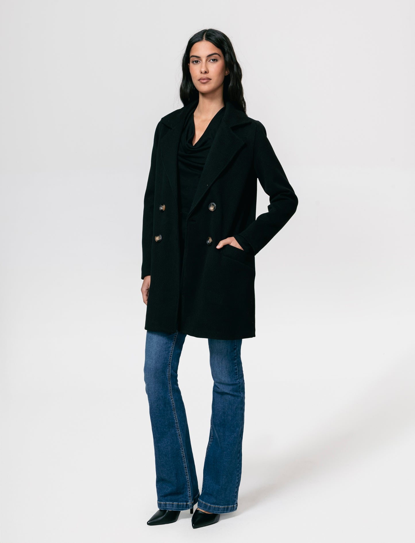 Cappotto doppio petto - Nero