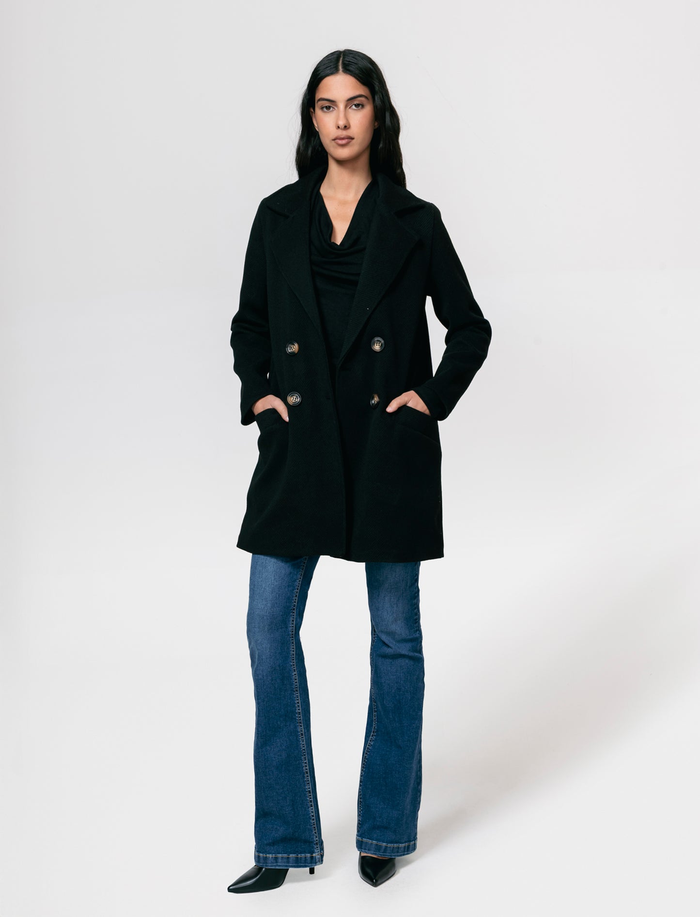 Cappotto doppio petto - Nero