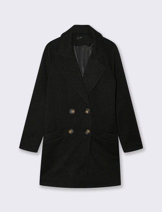 Cappotto doppio petto - Nero