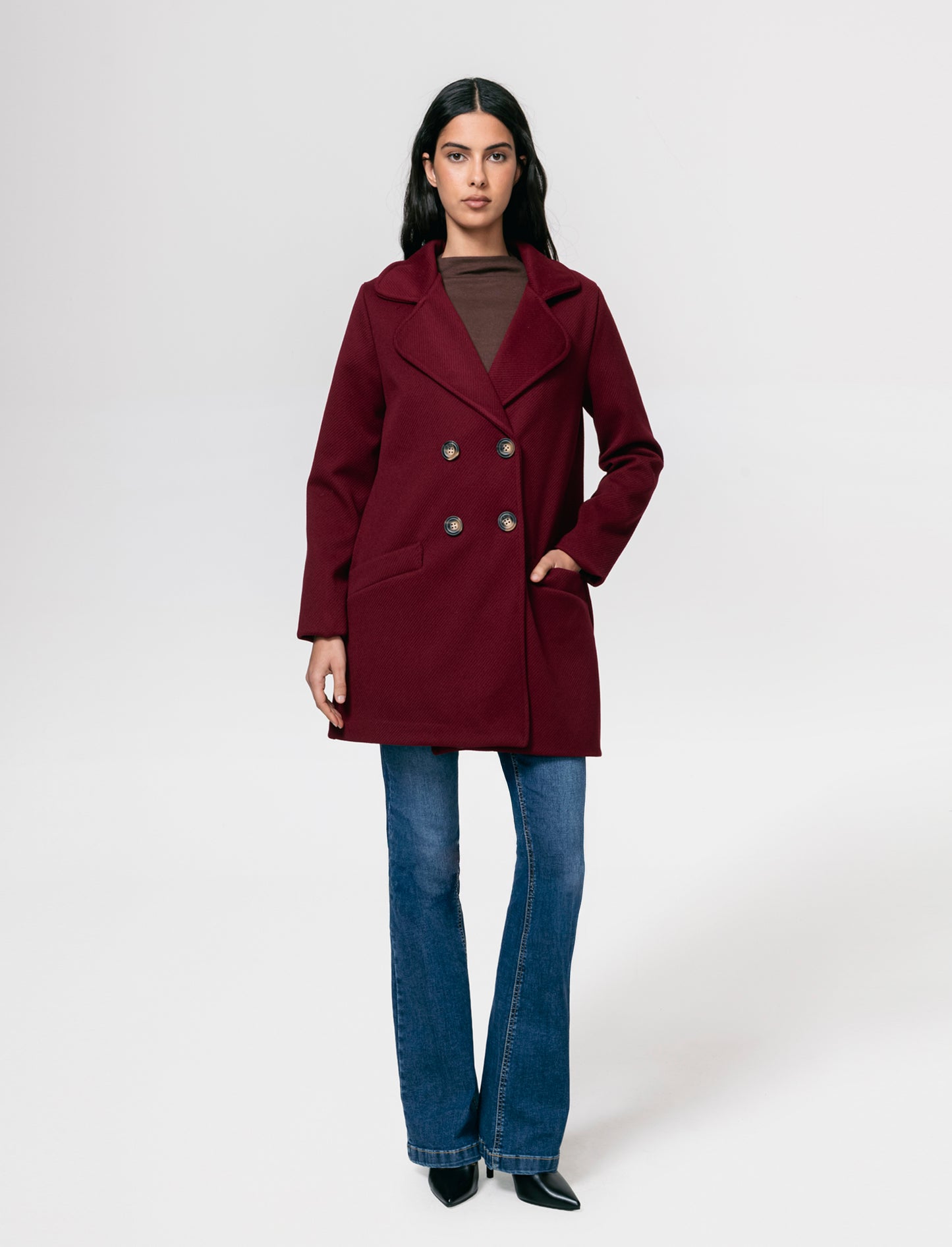 Cappotto doppio petto - Bordeaux
