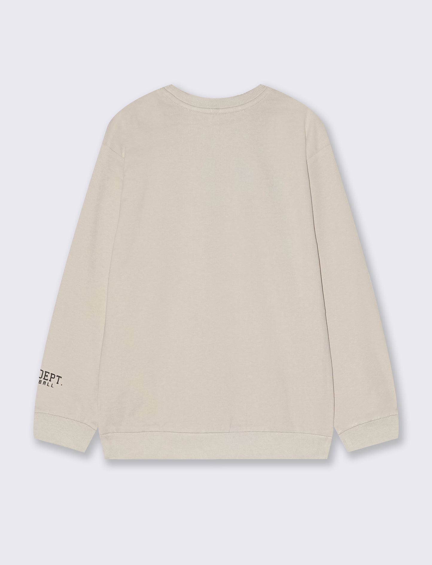 Felpa girocollo in cotone per il tempo libero - Beige