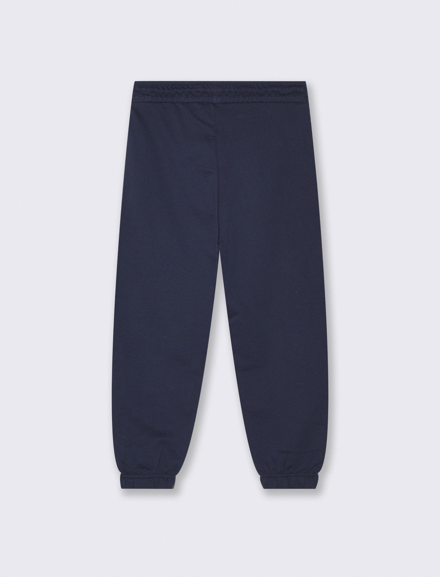 Jogger in felpa con coulisse e patch - Blu