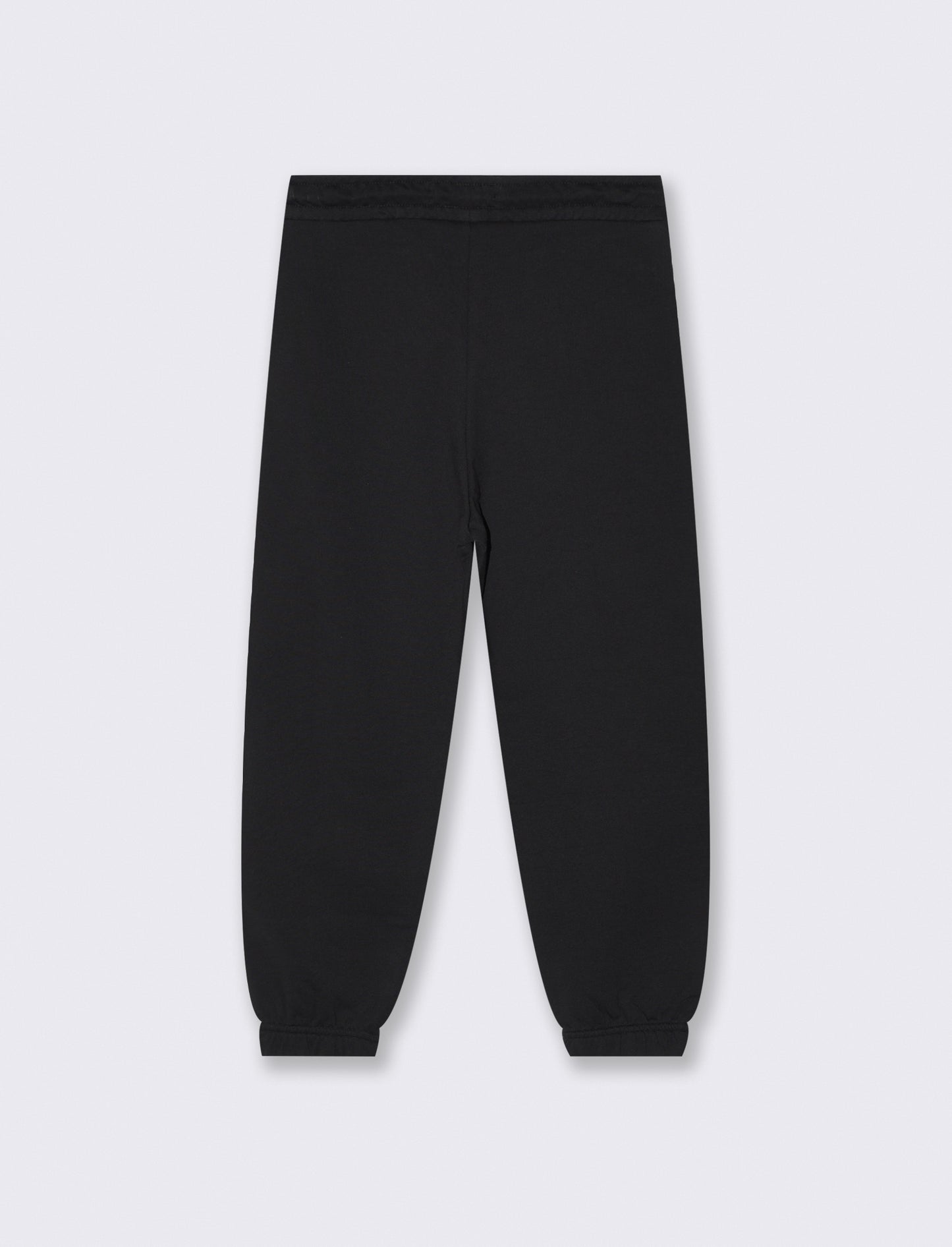 Jogger in felpa con coulisse e patch - Nero