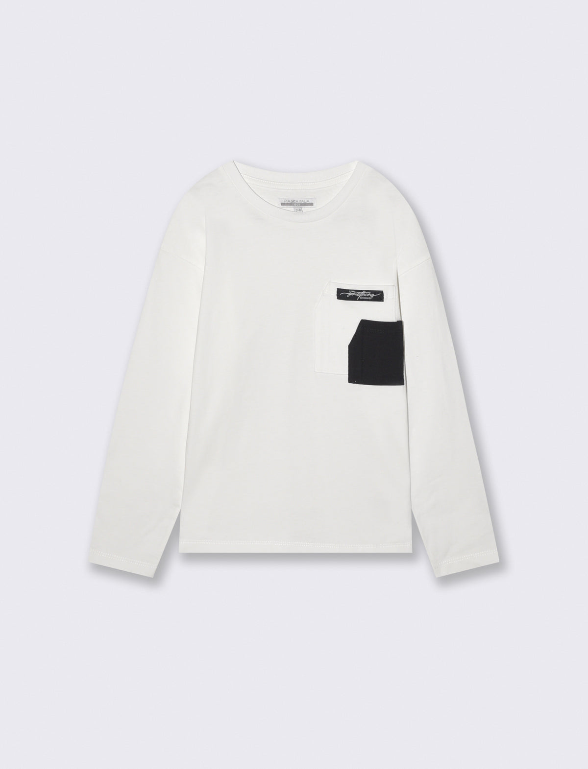 T-shirt Doppio Taschino Cotone Versatile - Bianco latte