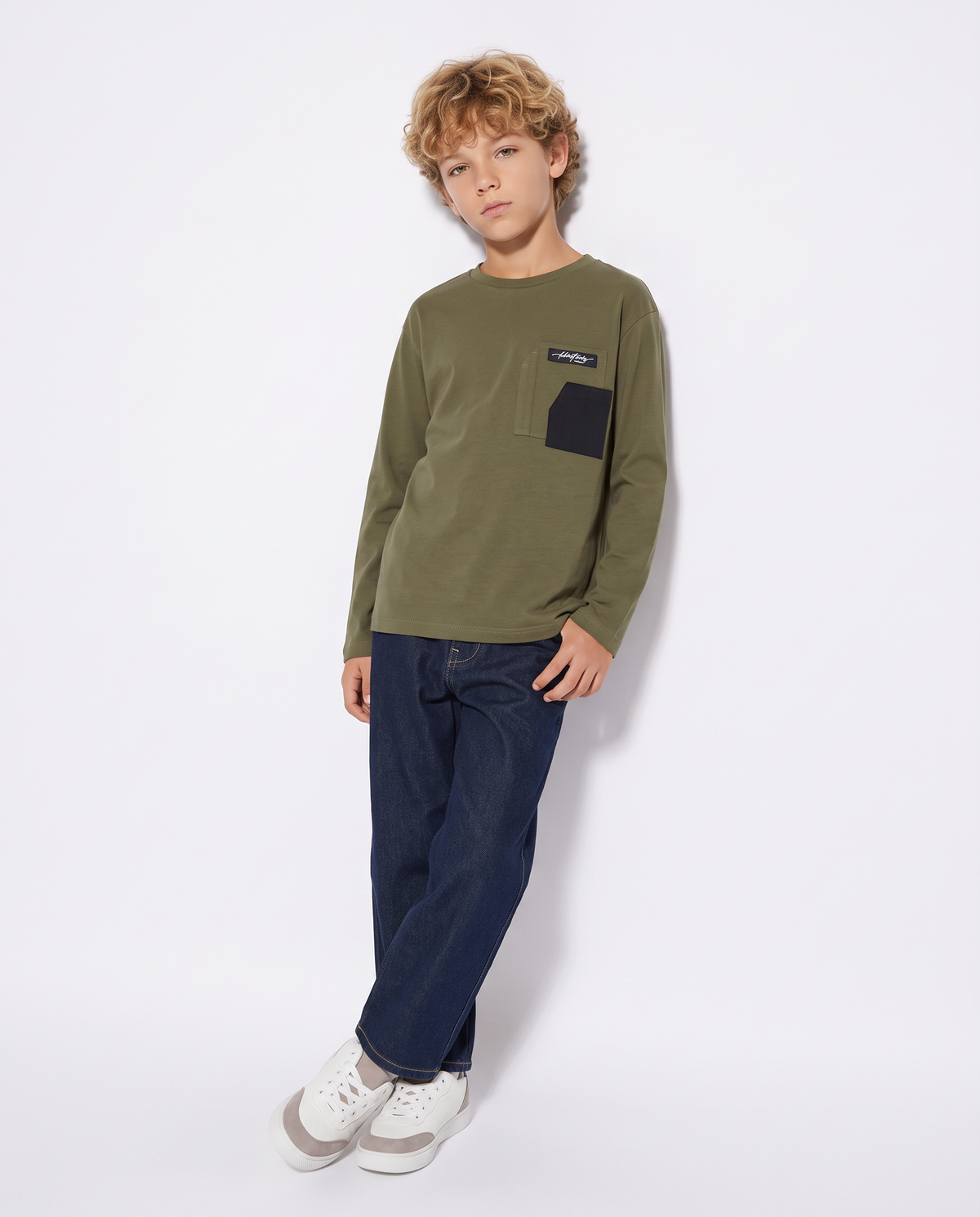 T-shirt Doppio Taschino Cotone Versatile - Verde militare