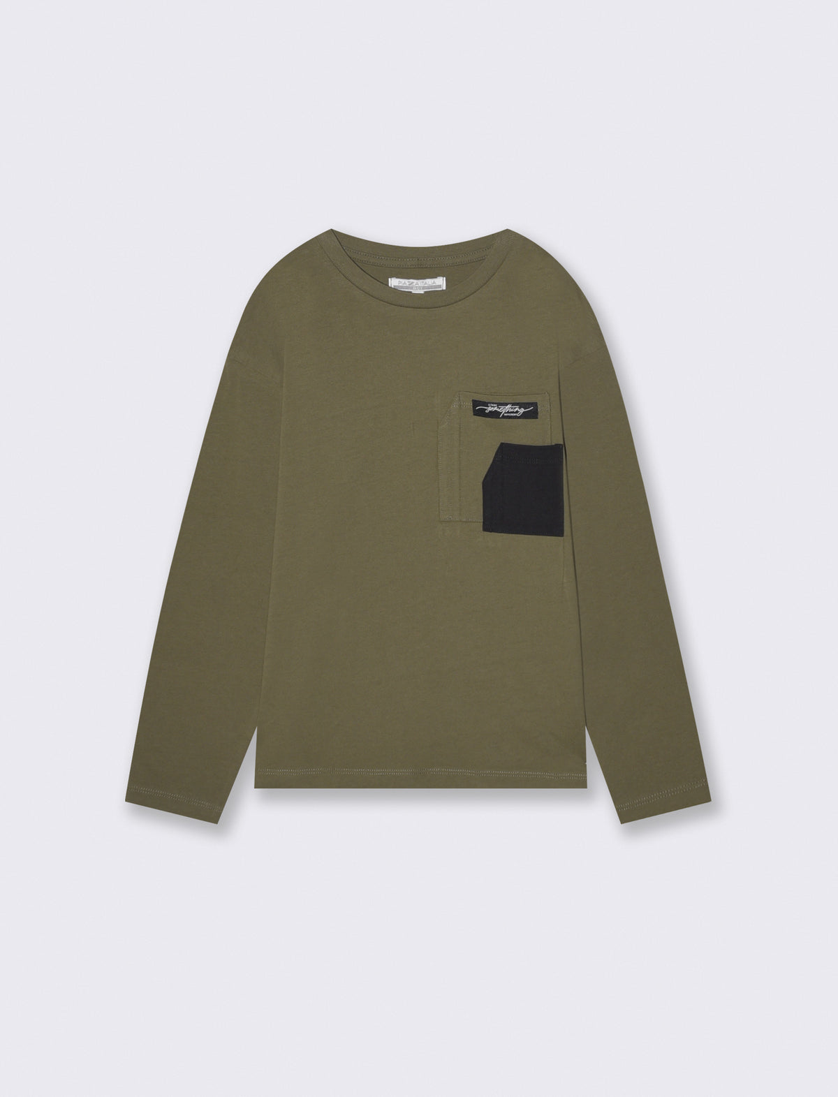 T-shirt Doppio Taschino Cotone Versatile - Verde militare