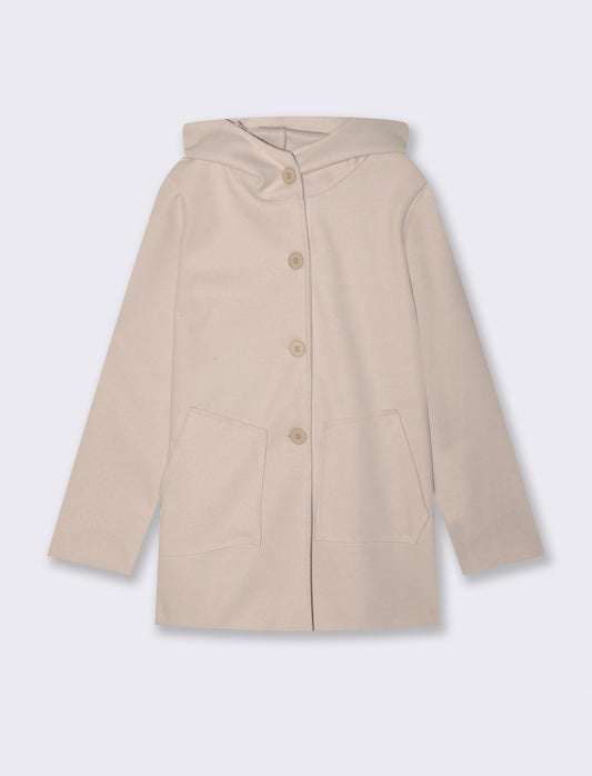 Cappotto con cappuccio - Vaniglia