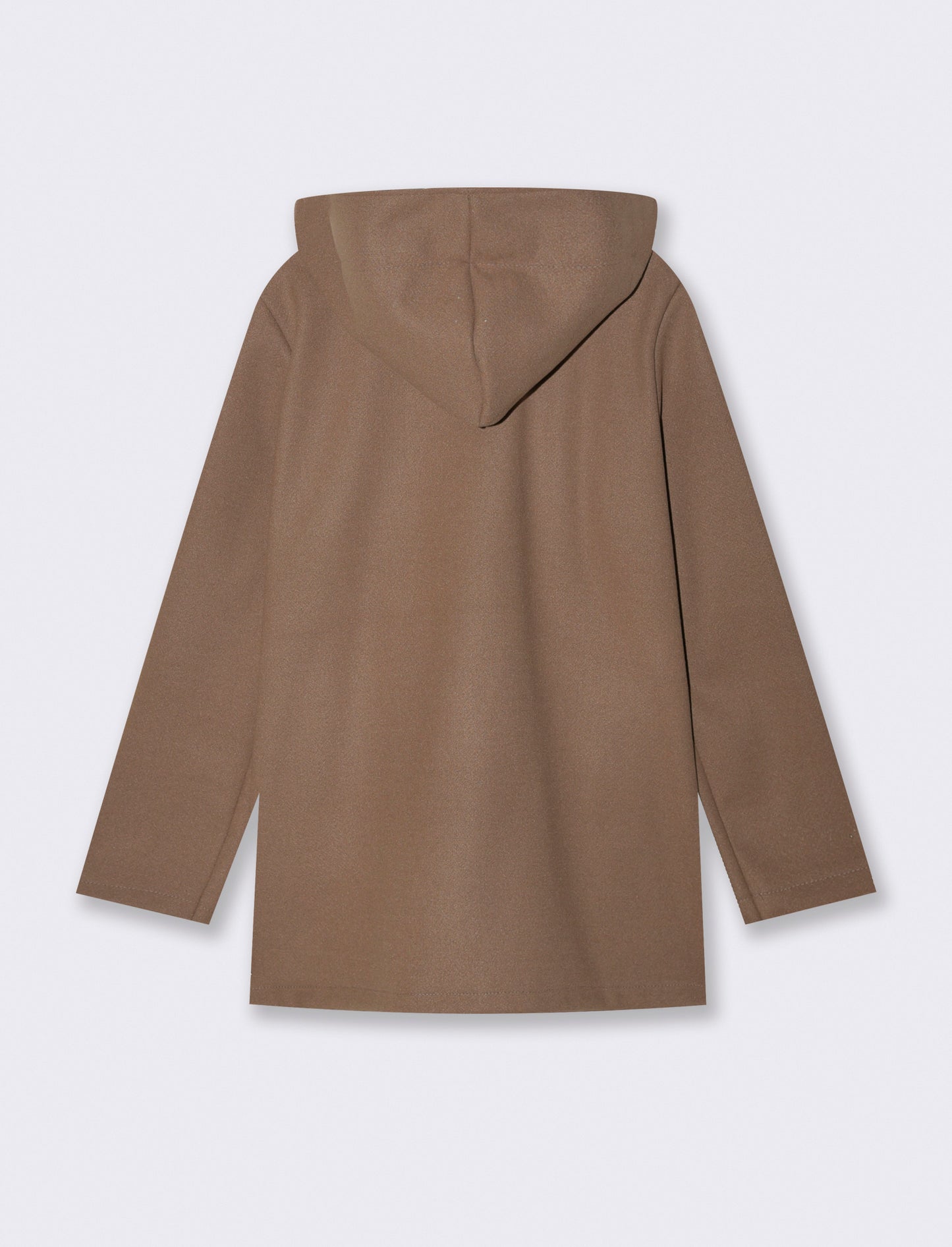Cappotto con cappuccio - Grigio fango