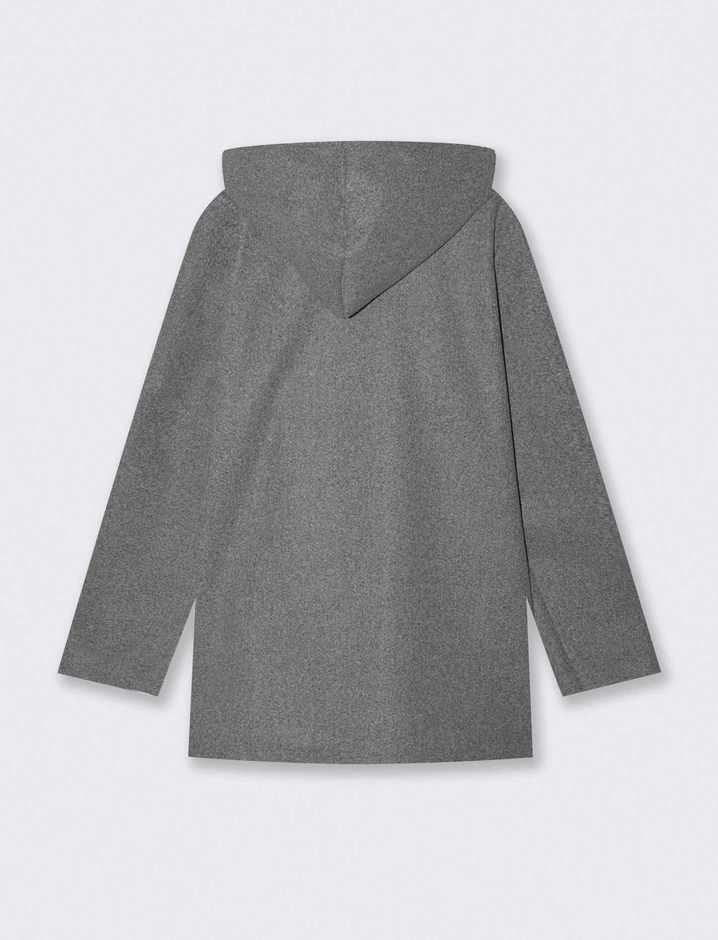 Cappotto con cappuccio - Grigio melange
