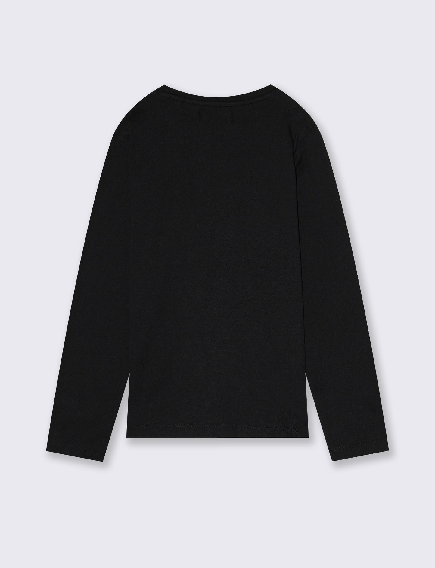 Maglietta manica lunga colorata per bambina - Nero