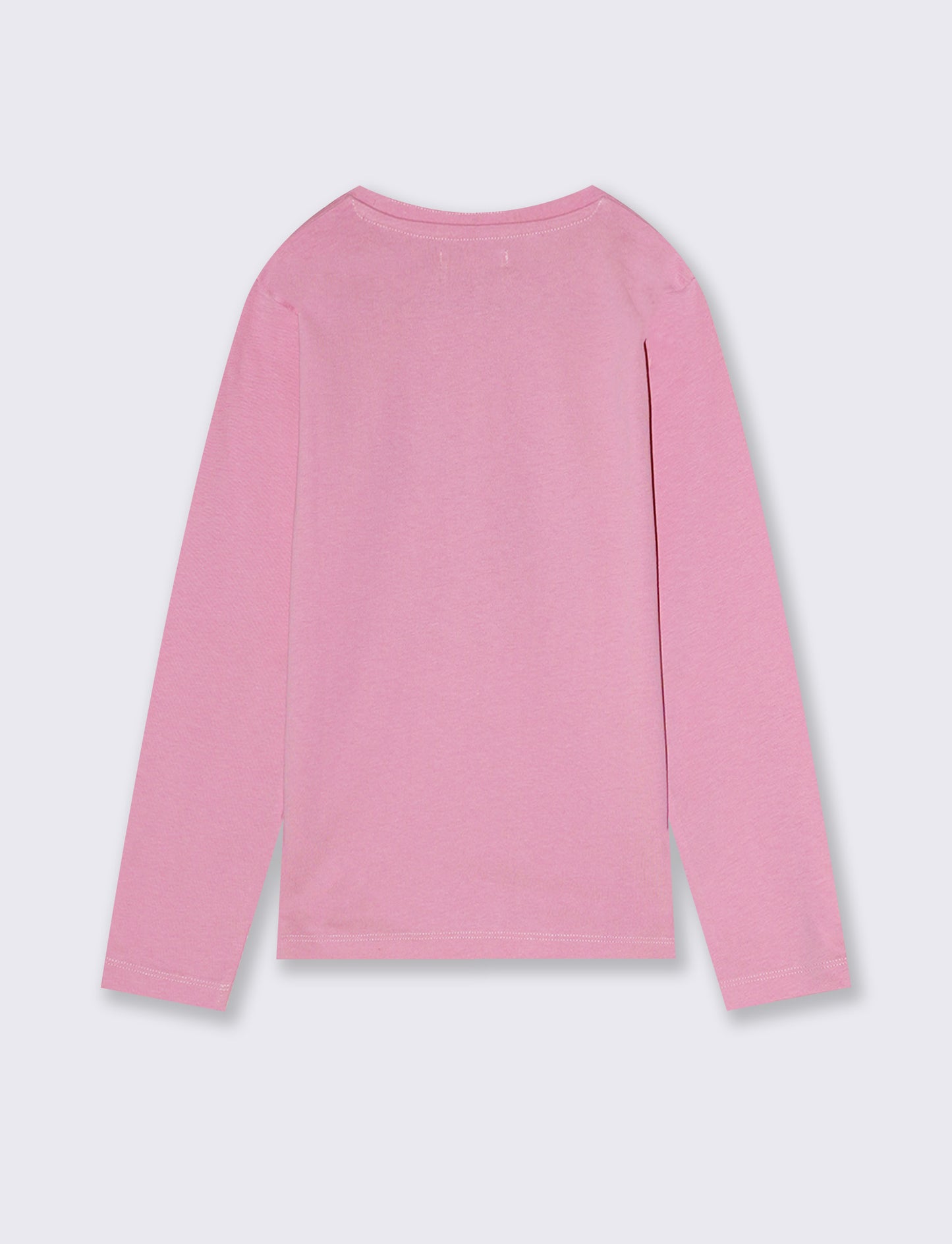 Maglietta manica lunga colorata per bambina - Rosa candy