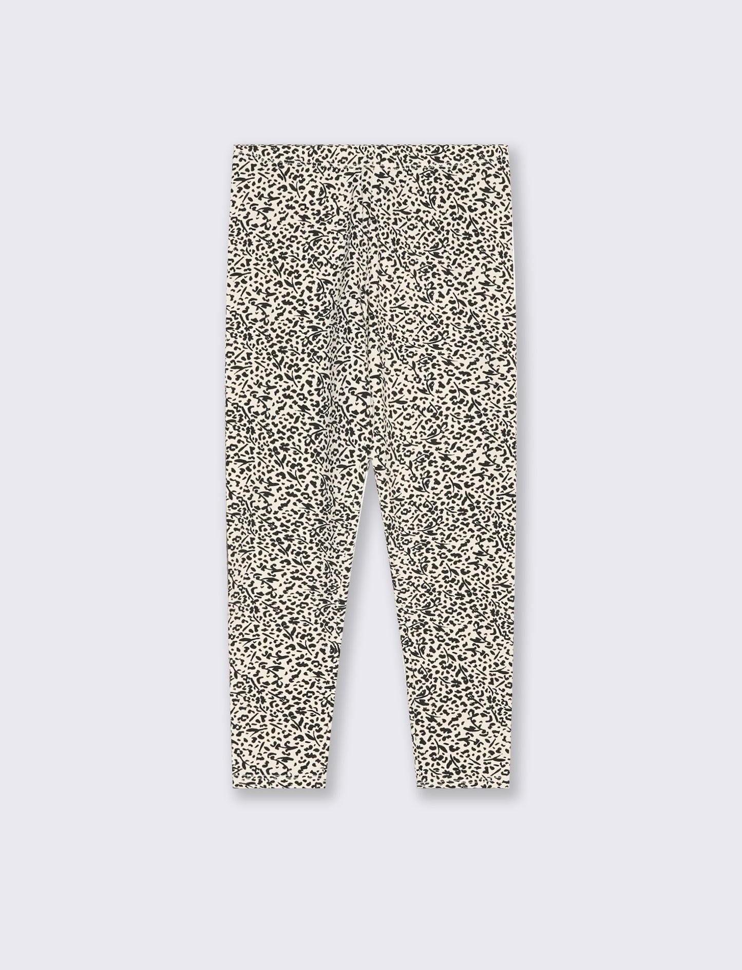 Leggings elasticizzati in cotone per bambina - Fantasia