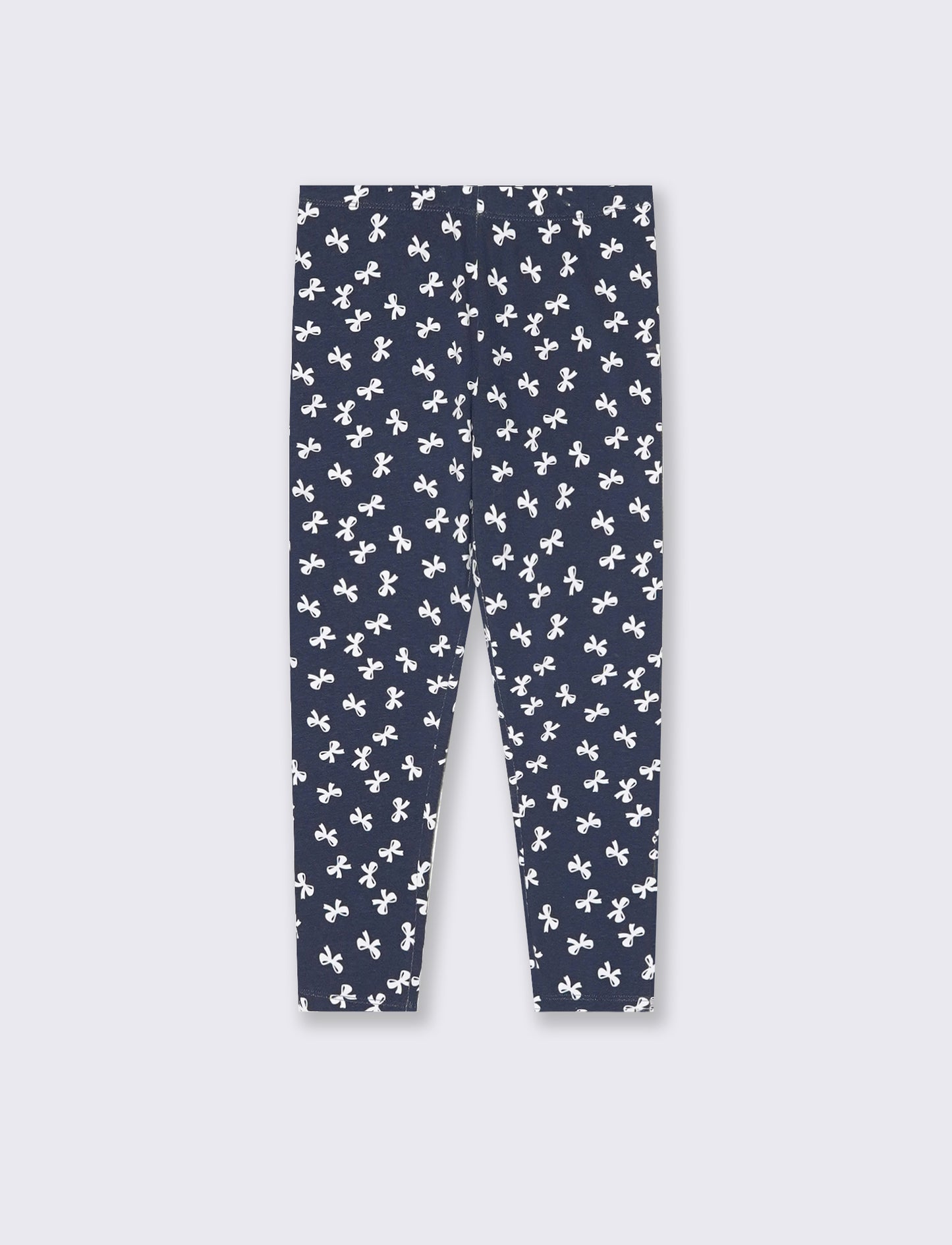 Leggings elasticizzati in cotone per bambina - Blu