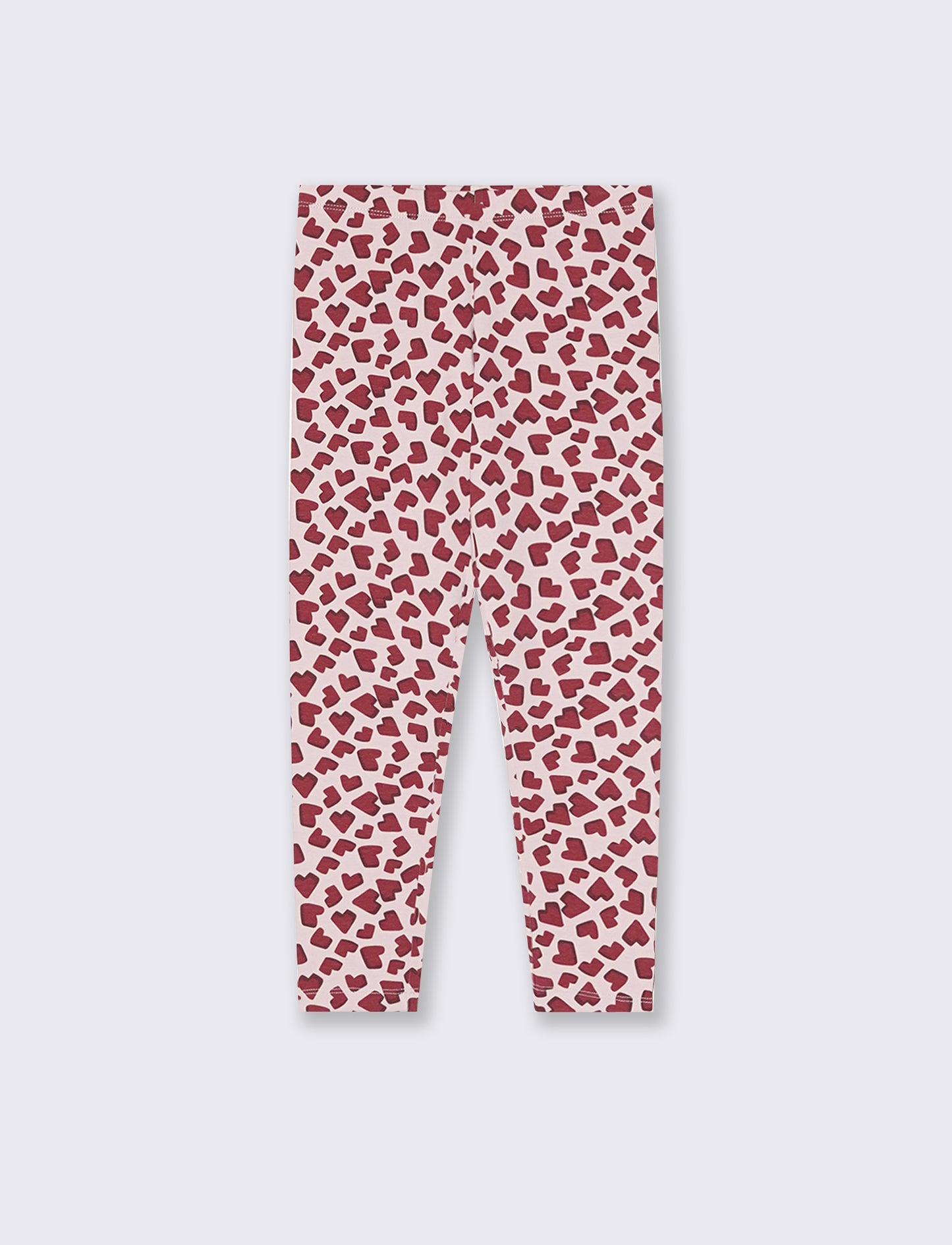 Leggings elasticizzati in cotone per bambina - Rosa