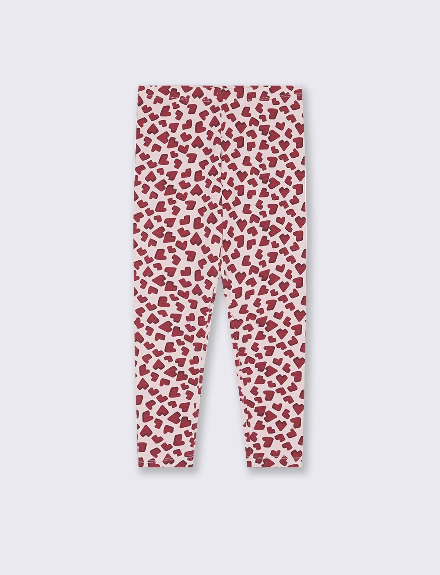 Leggings elasticizzati in cotone per bambina - Rosa