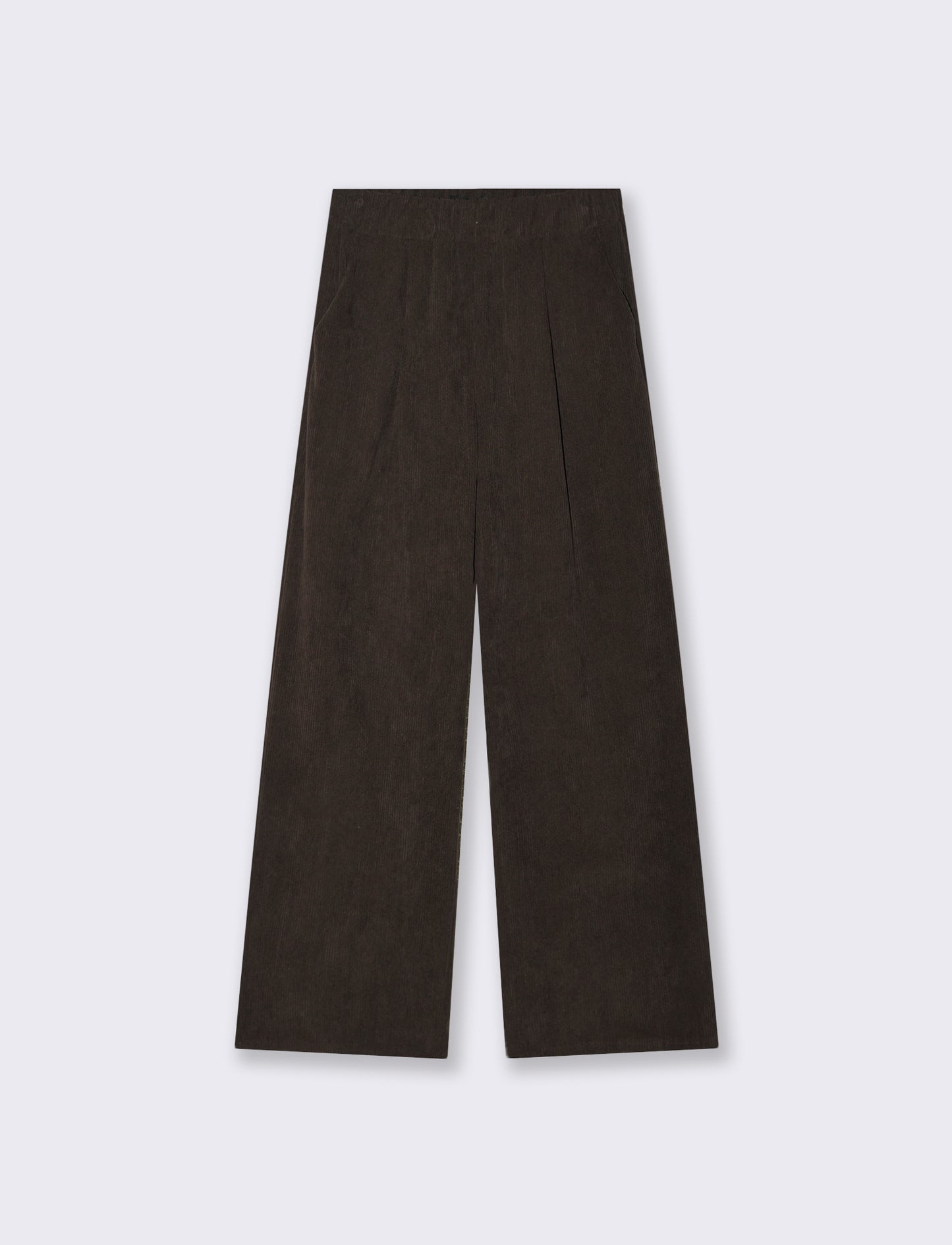 Pantalone largo in velluto - Moro