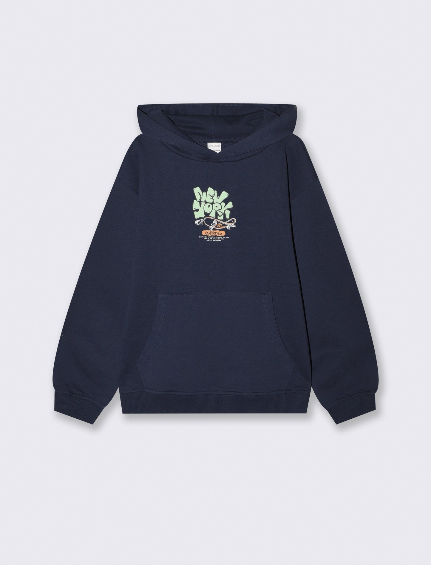 Soft Cotton Hoodie - Blue