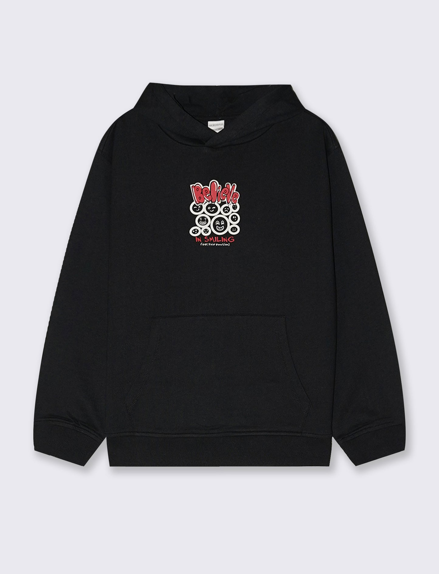 Soft Cotton Hoodie - Black