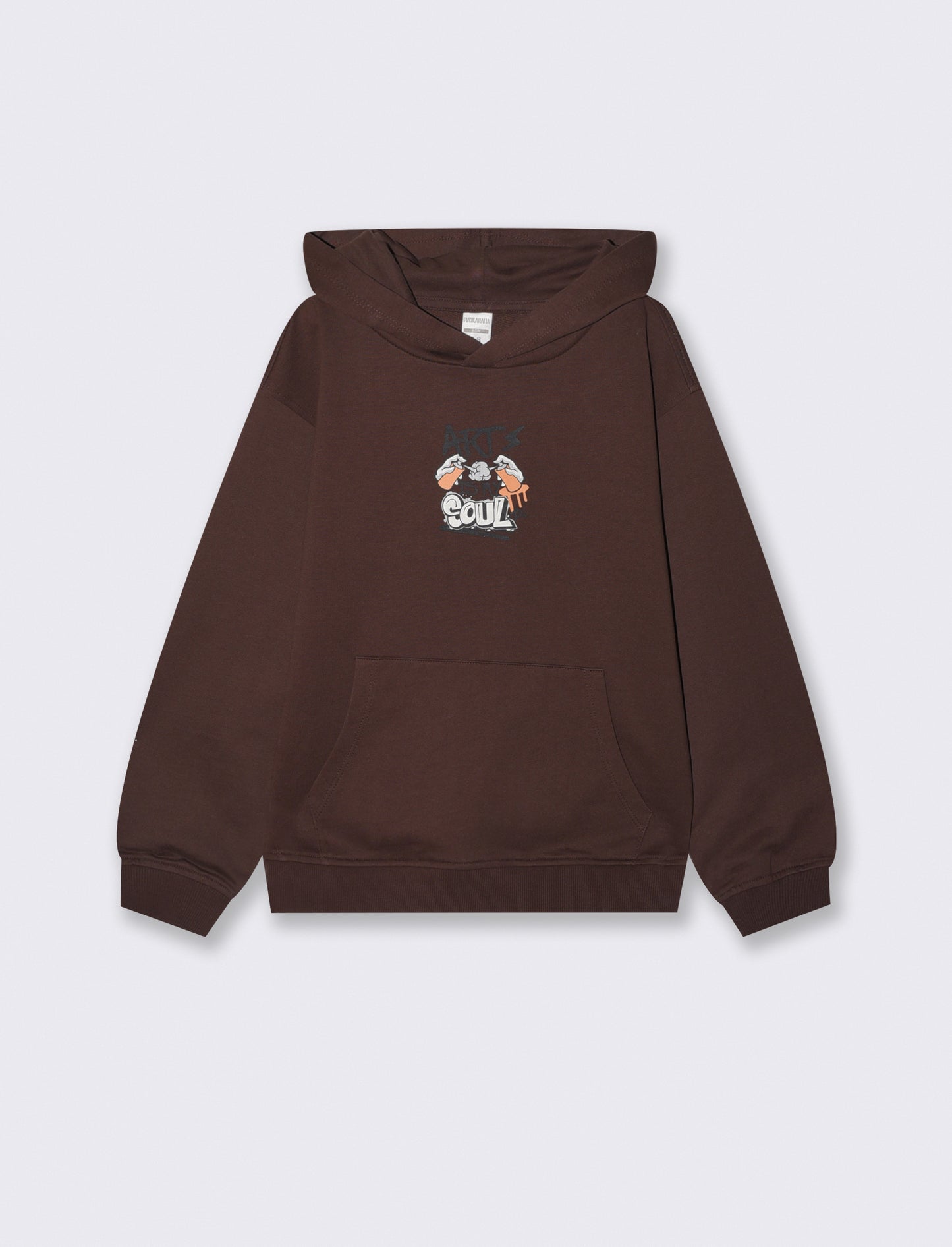 Soft Cotton Hoodie - Brown