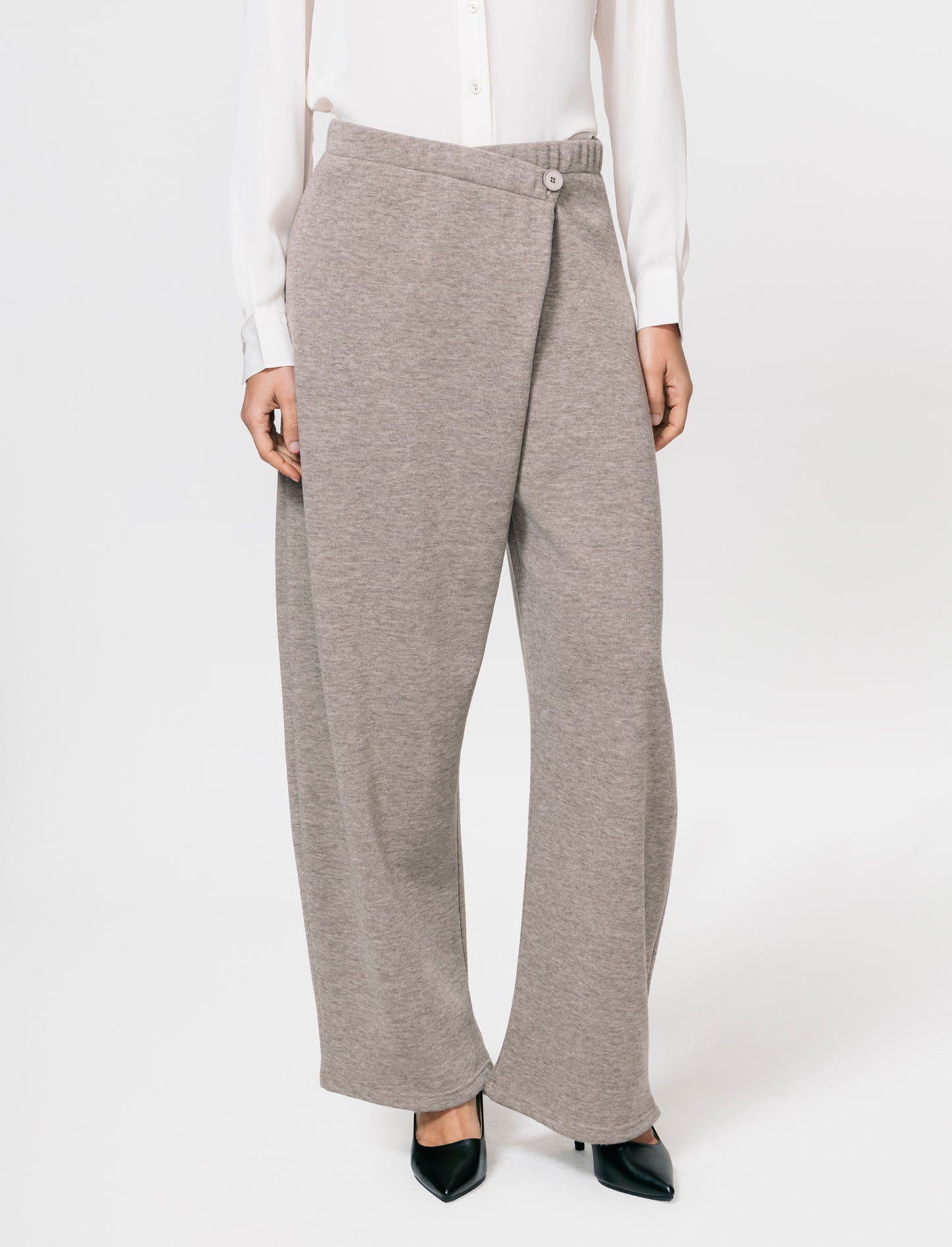 Pantalone in maglia - Cammello