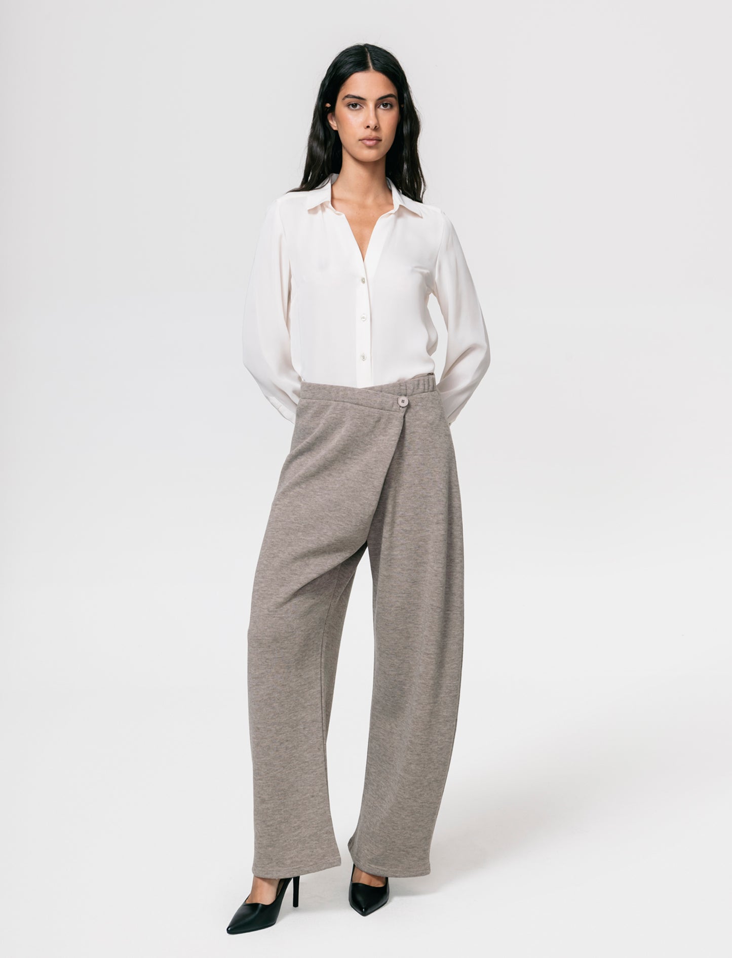 Pantalone in maglia - Cammello