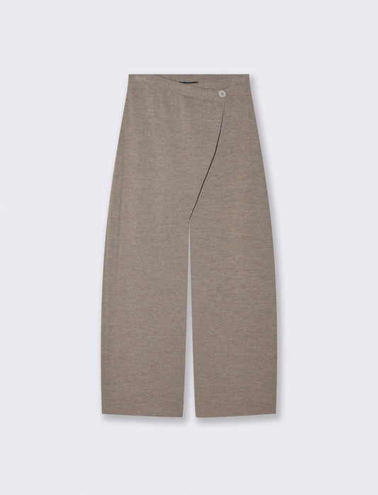 Pantalone in maglia - Cammello