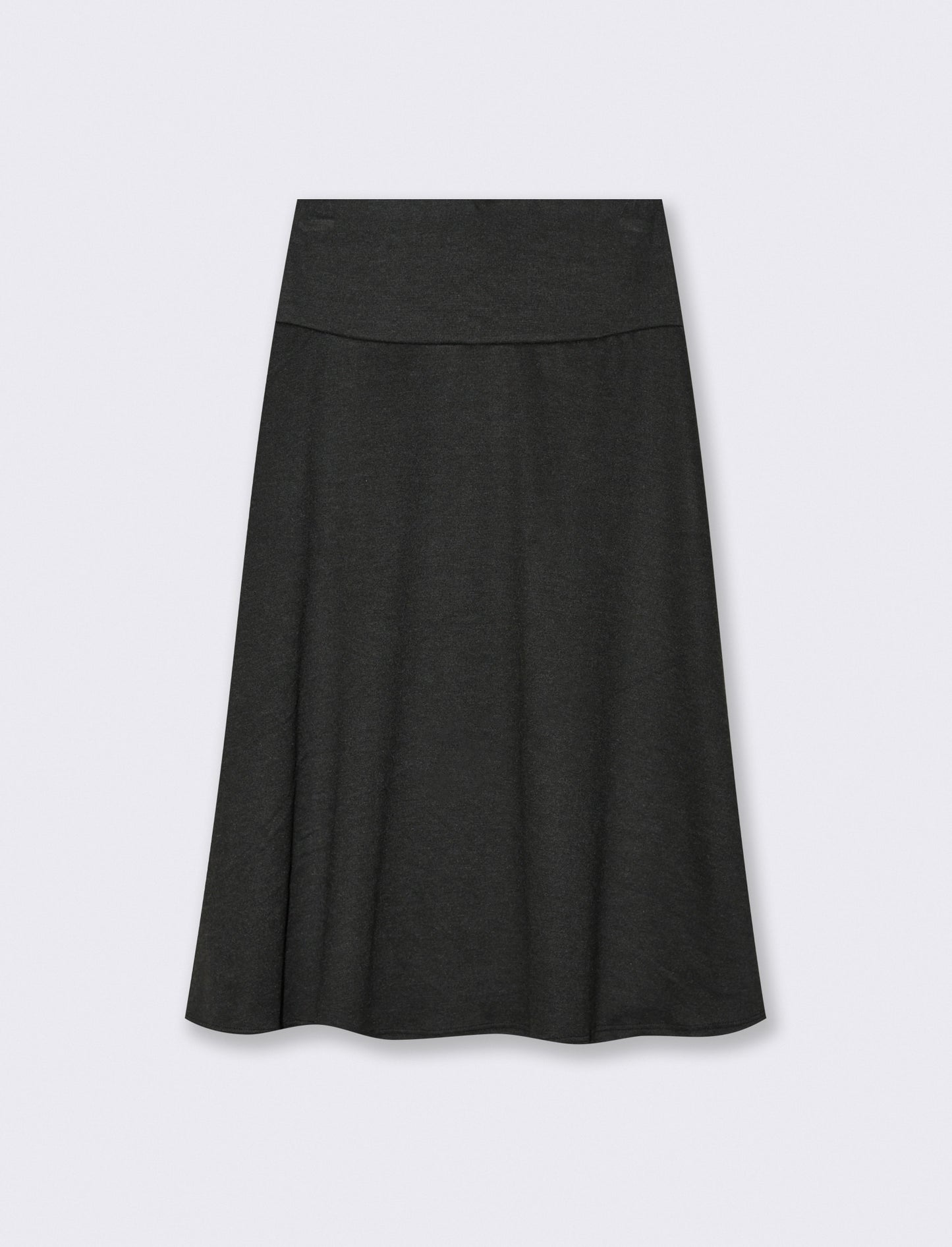 Gonna midi in maglia - Nero