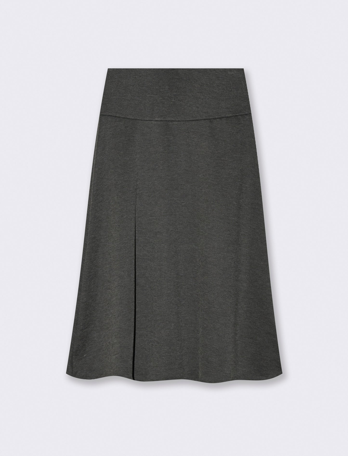 Gonna midi in maglia - Grigio mel.