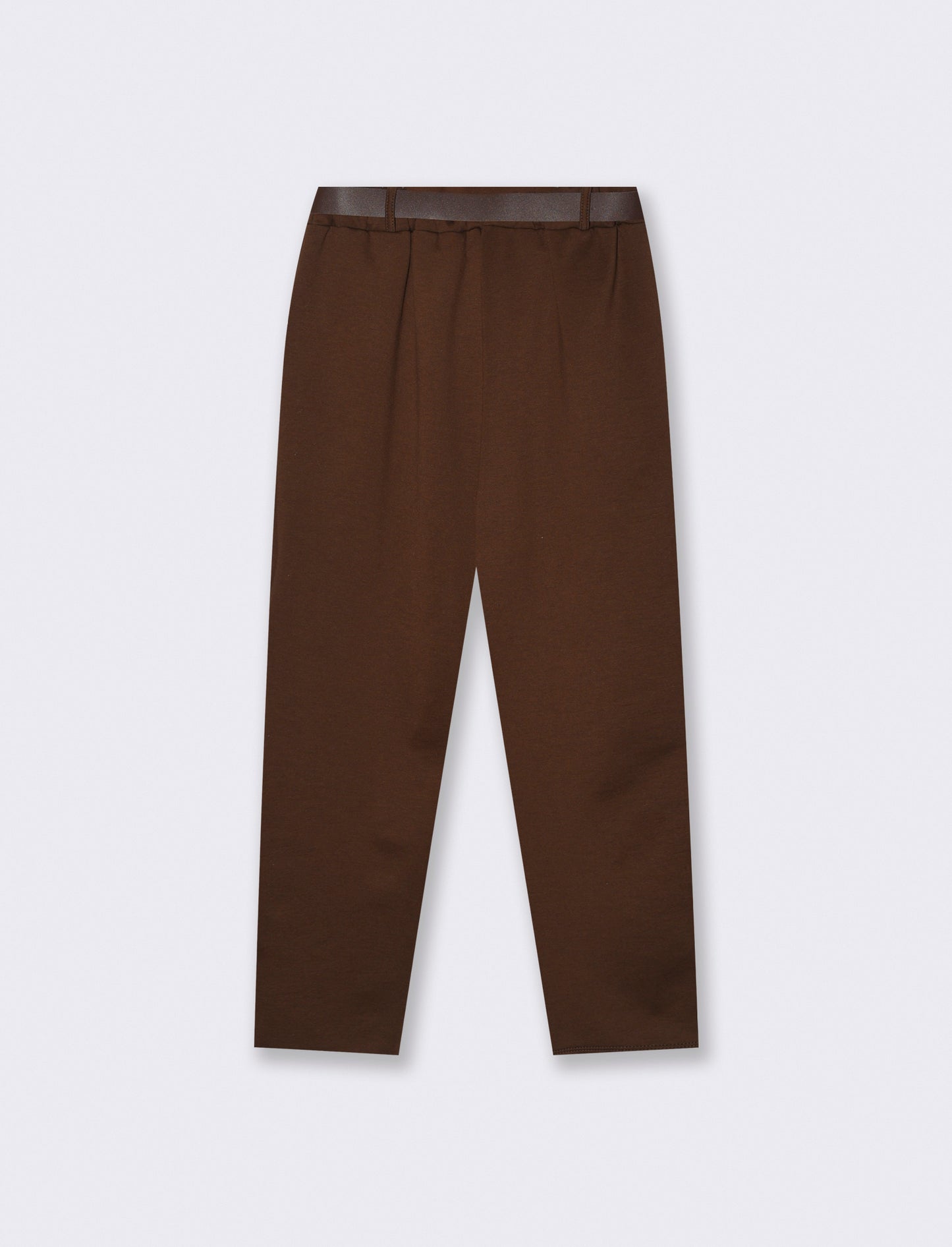 Pantalone in tessuto morbido con cintura - Moro