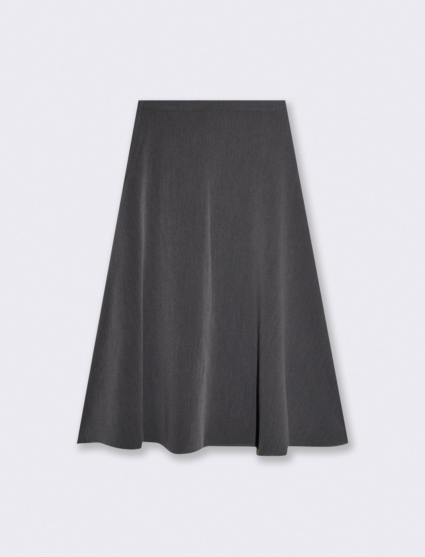 Gonna longuette svasata elegante - Grigio mel.