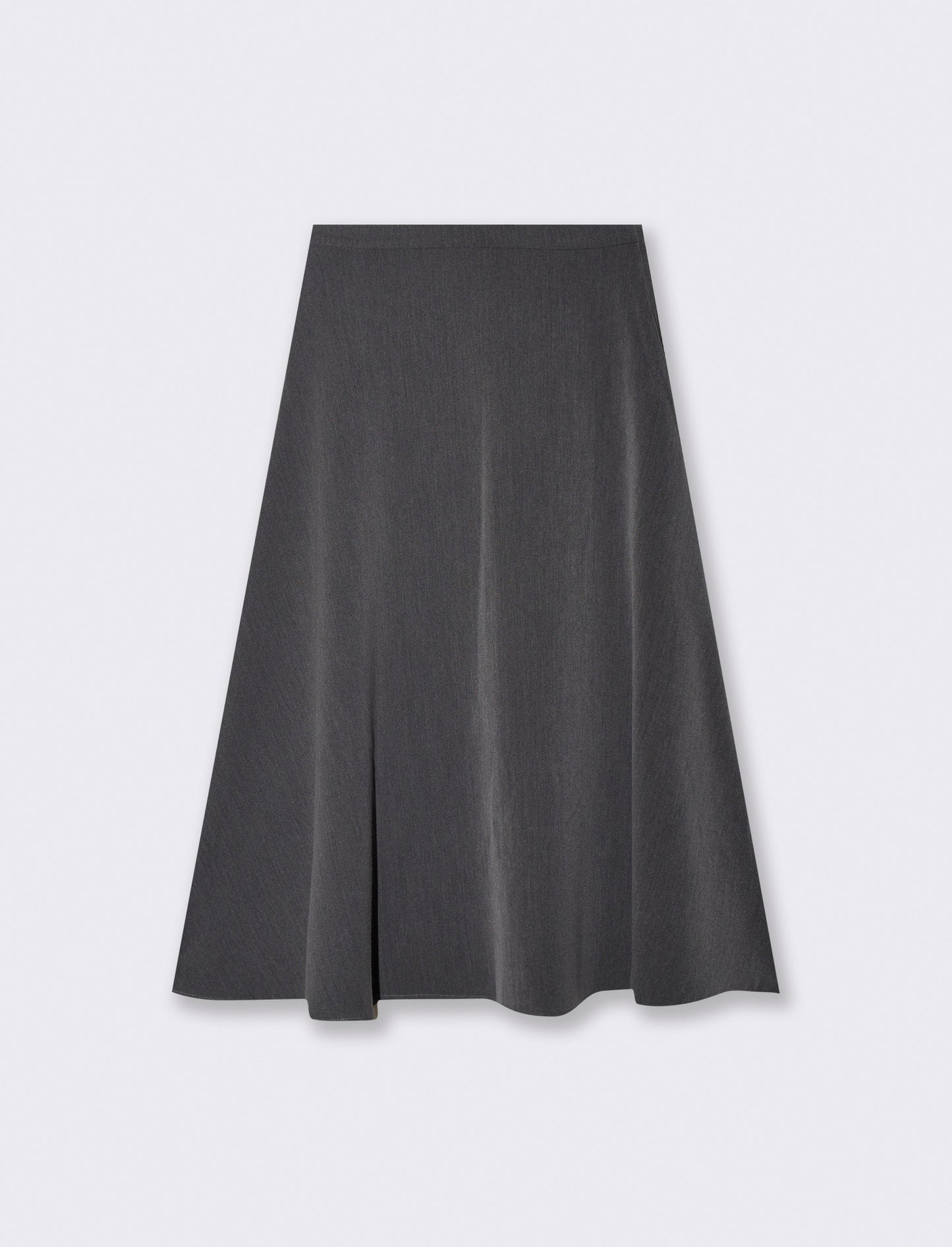 Gonna longuette svasata elegante - Grigio mel.